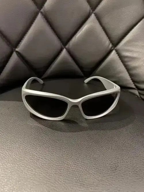 Electric Visual × Vintage Vintage Y2K glasses Sunglasses cyber retro rare cozy silver Size ONE SIZE - 2 Thumbnail
