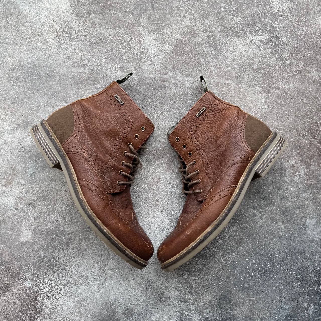 Barbour Barbour Belsay Brogue Ankle Boots Size US 11.5 / EU 44-45 - 8 Thumbnail