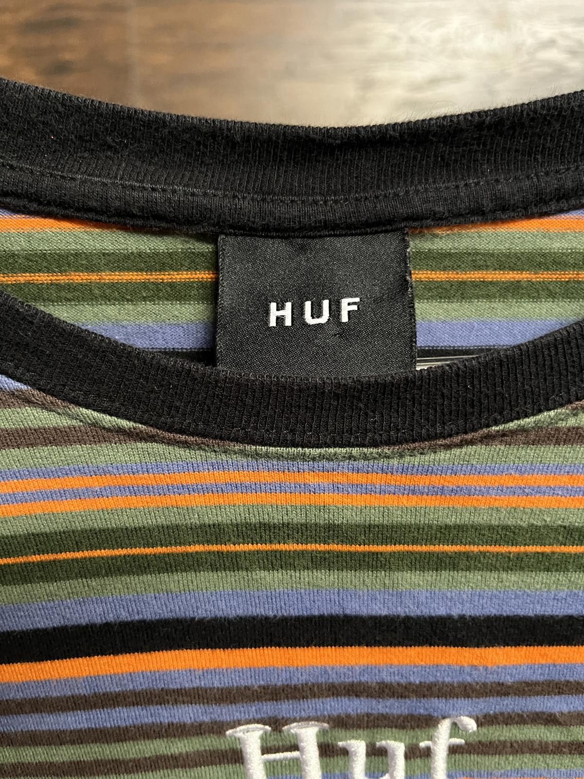 Huf HUF Worldwide Long Sleeve T-shirt - Horizontal Stripes LS -L Size US L / EU 52-54 / 3 - 2 Thumbnail