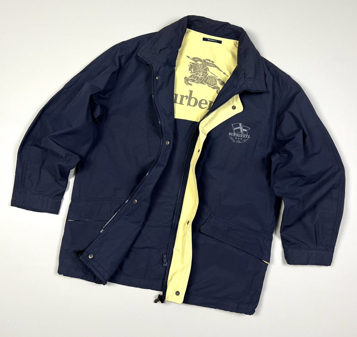 Burberry × Vintage Auth Vintage Burberrys Logo Cotton Jacket Men’s Size M-L Size US L / EU 52-54 / 3 - 1 Thumbnail