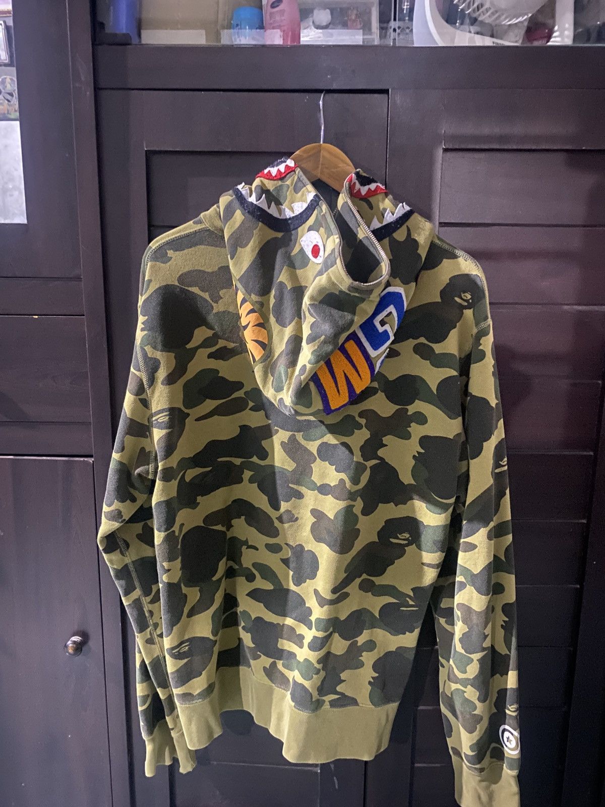 Bape Bape shark green camo Size US XL / EU 56 / 4 - 2 Thumbnail