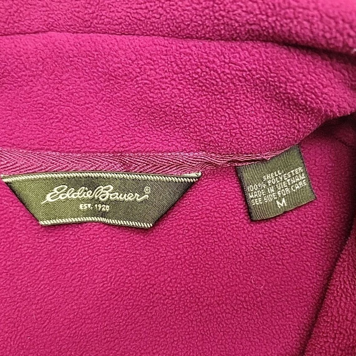 Eddie Bauer Eddie Bauer Sweater Jacket Womens M Fuchsia Full Zip Fleece 100% Polyester Windbreaker Casual Womens Size M / US 6-8 / IT 42-44 - 3 Thumbnail