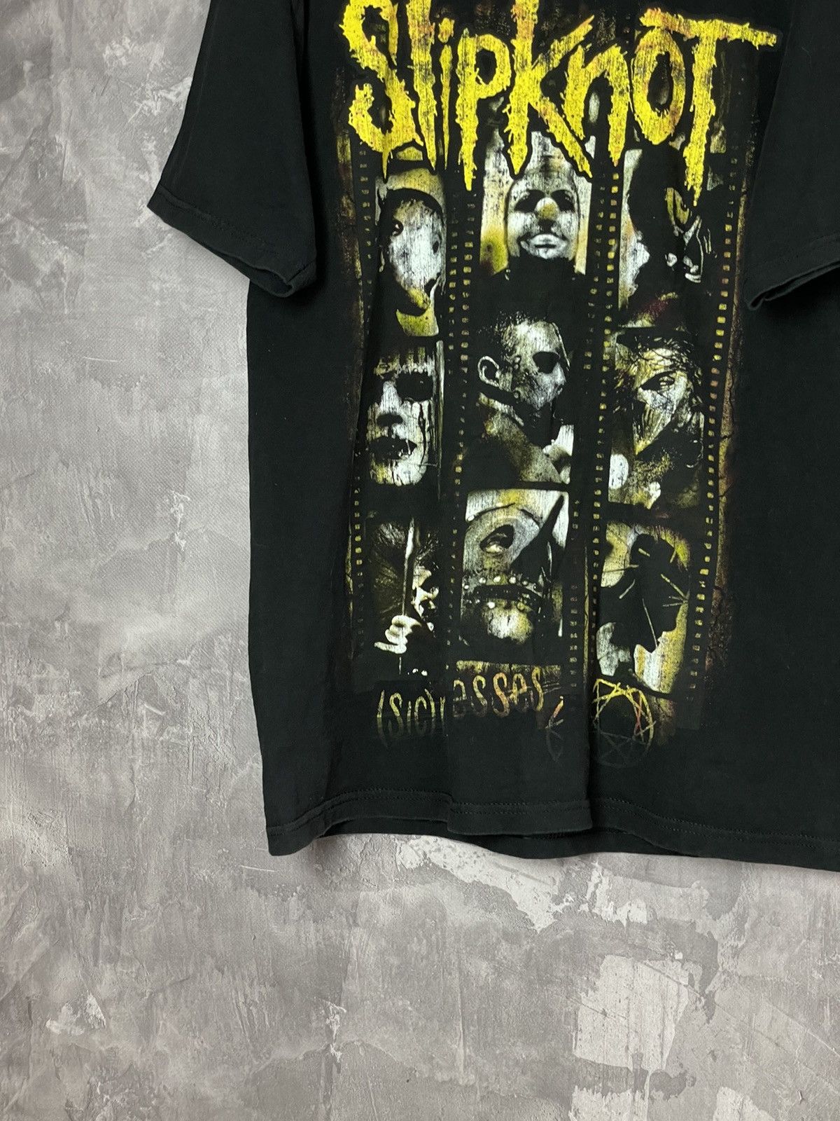 Band Tees × Slipknot × Vintage Vintage SLIPKNOT Printed Masks Band T Shirt Size US L / EU 52-54 / 3 - 5 Thumbnail