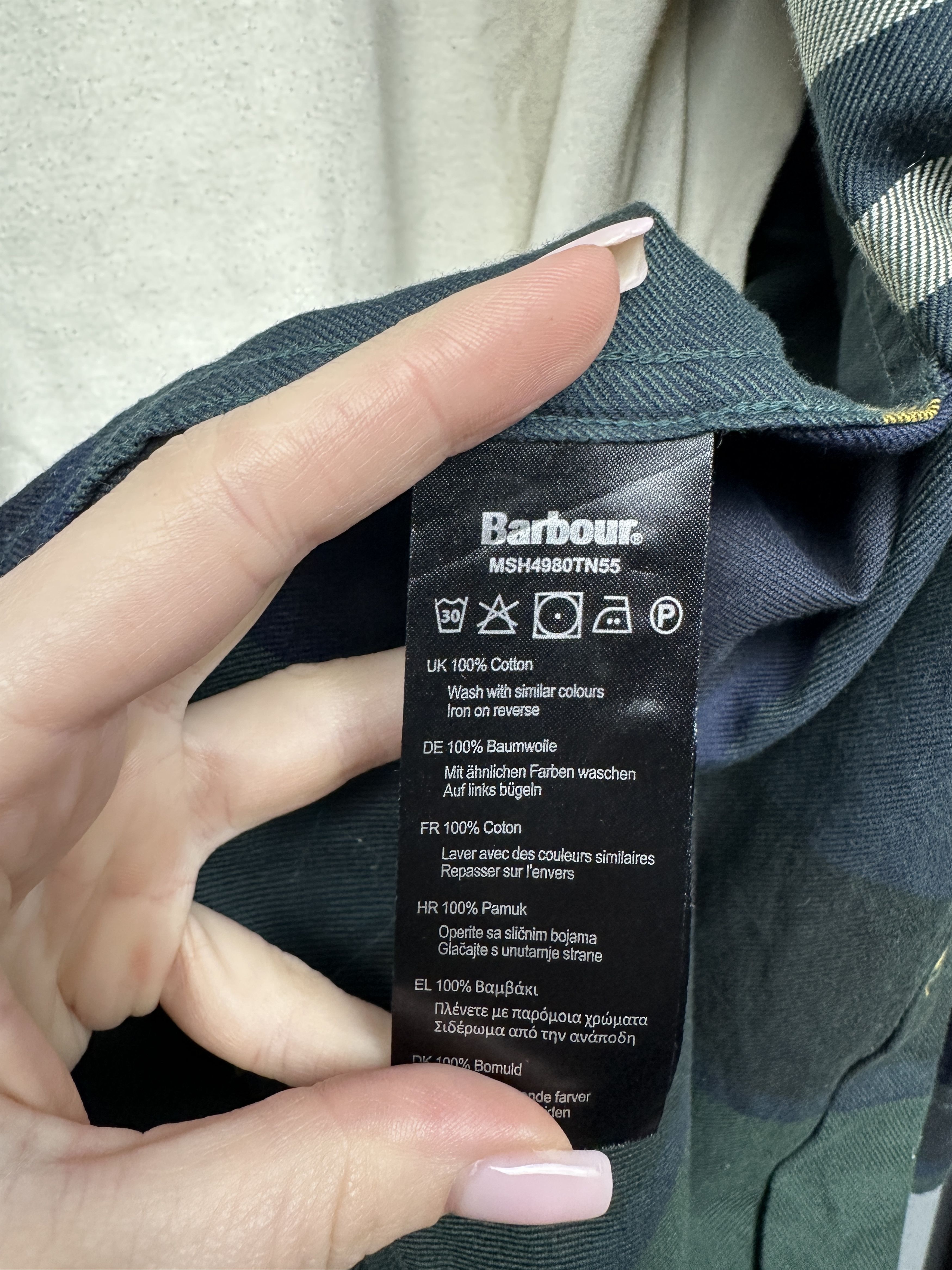 Barbour Barbour Mens Flannel Plaid Shirt Size US M / EU 48-50 / 2 - 6 Thumbnail
