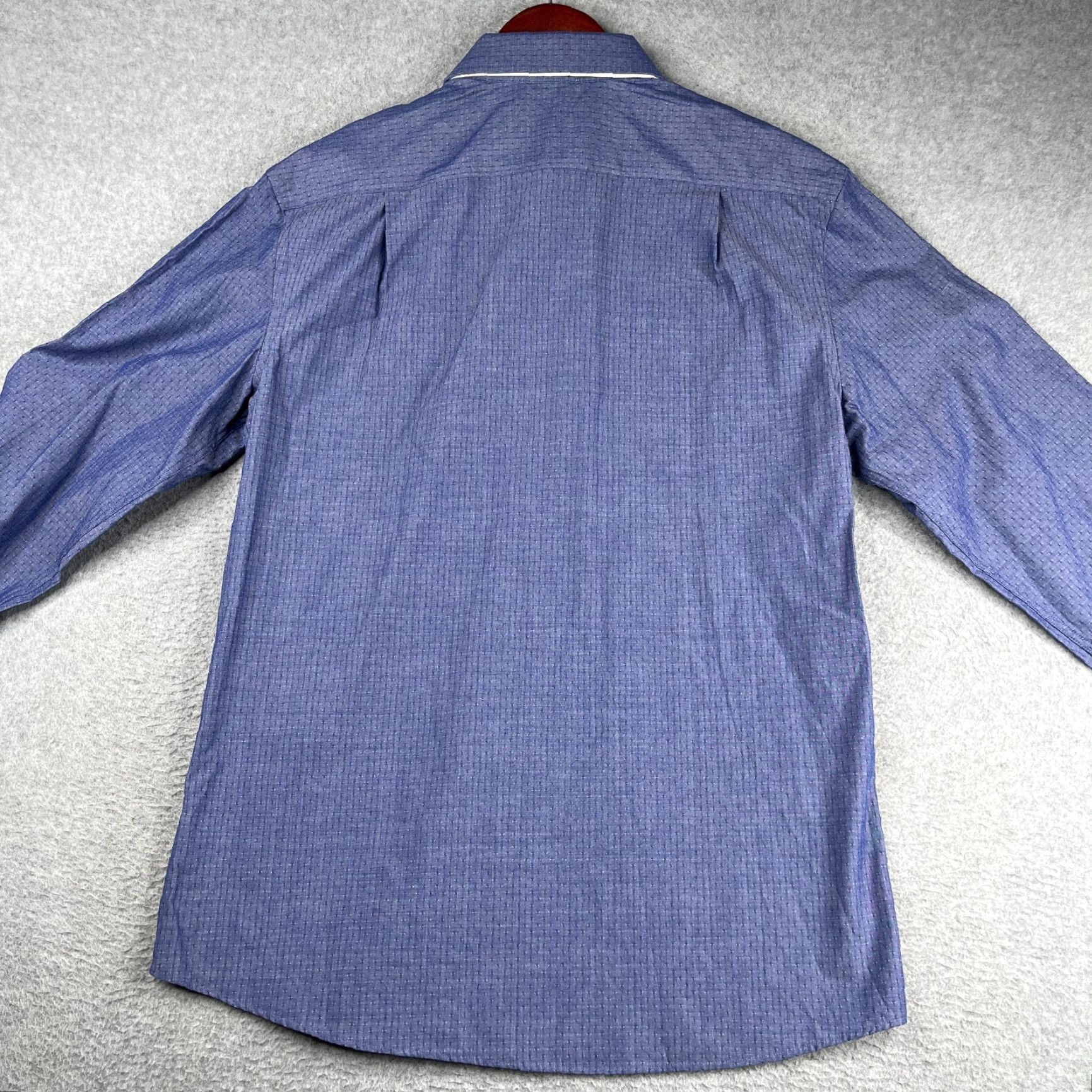 Tommy Hilfiger Tommy Hilfiger Shirt Blue Casual Button-Up Long Sleeve Mens M Dot Pattern Regular Fit Size US M / EU 48-50 / 2 - 7 Thumbnail