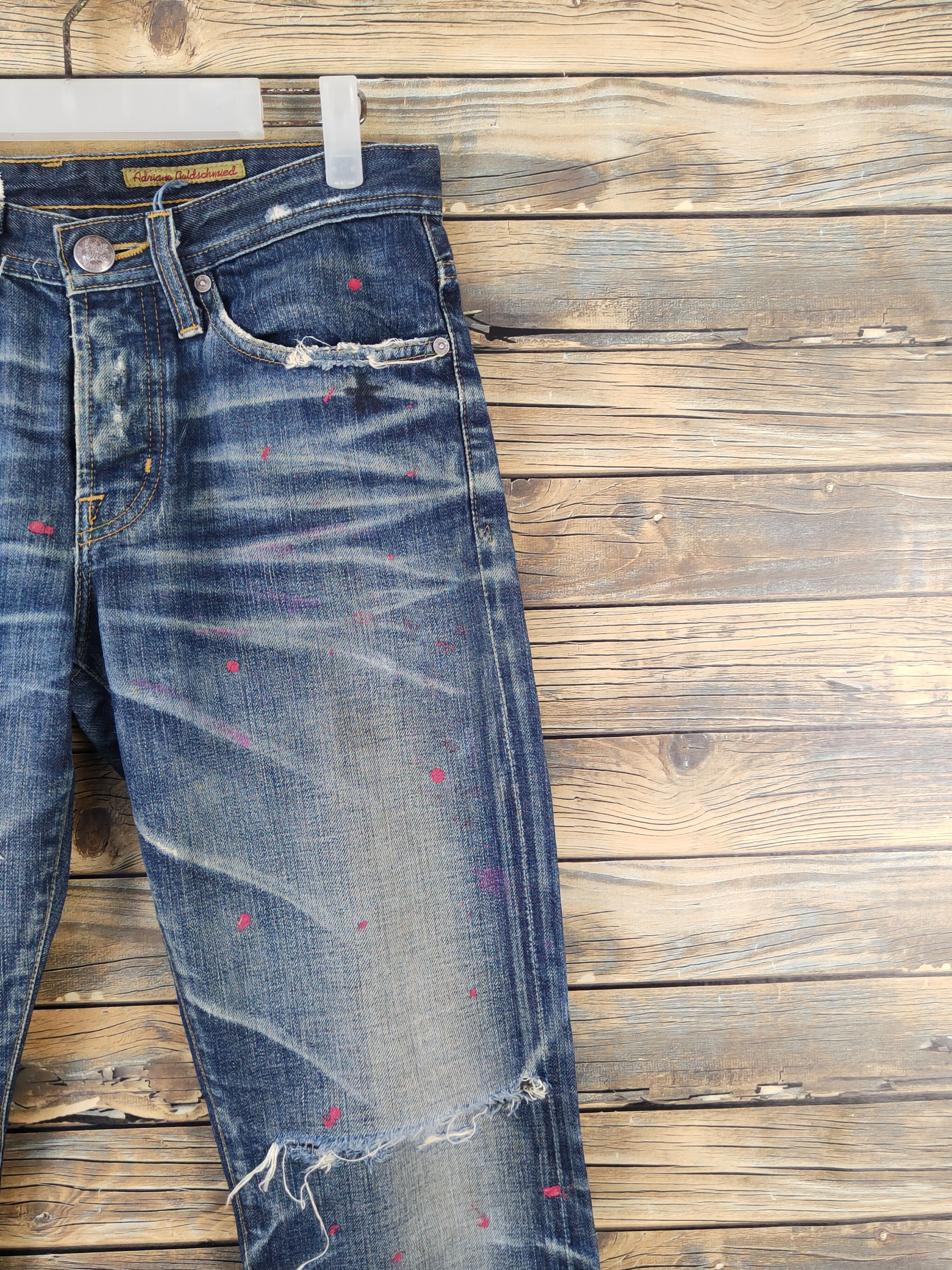 AG Adriano Goldschmied AG Adriano Goldschmied Distressed Ripped denim Jeans #W1591 Size US 29 - 5 Thumbnail