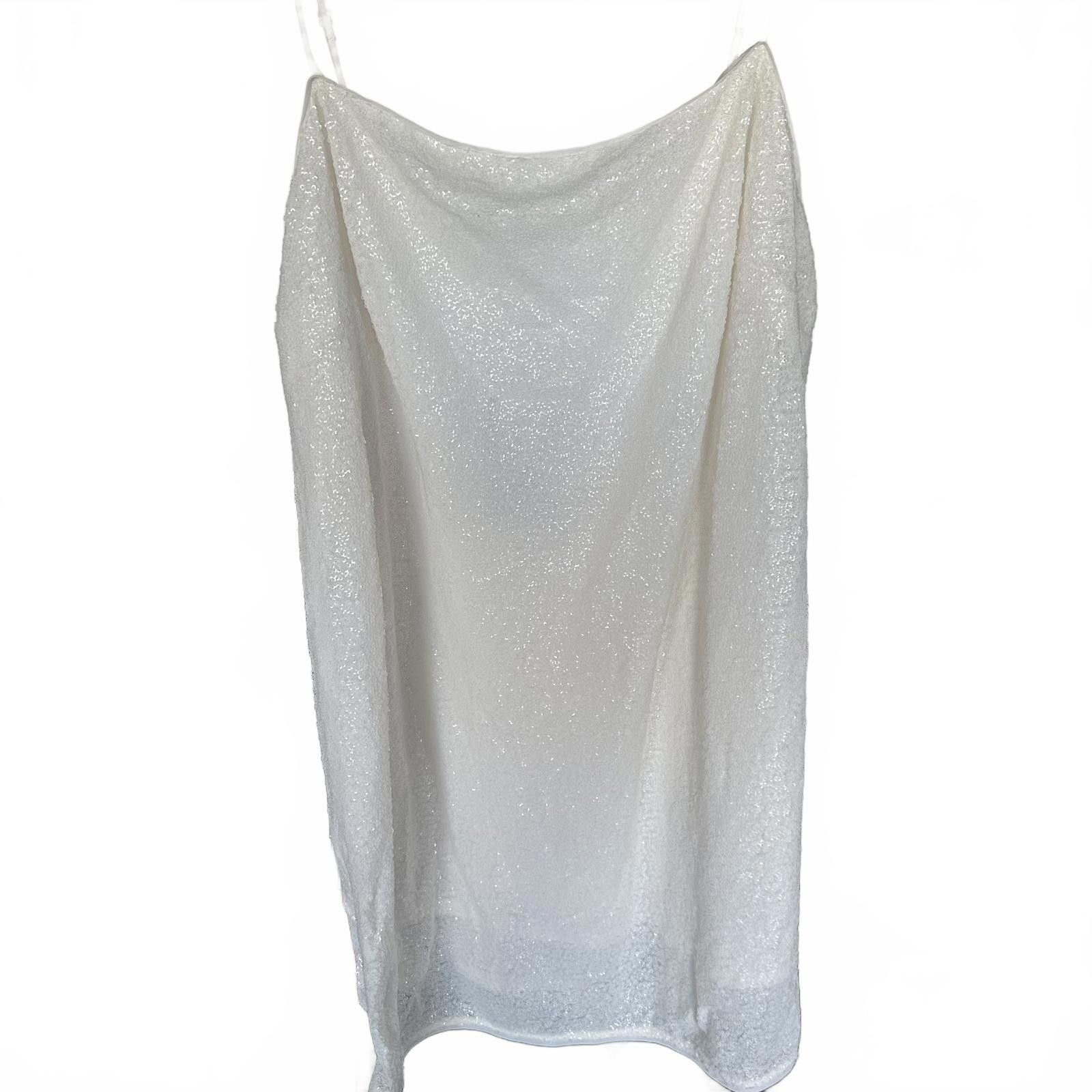 H&M H&M NWT Sparkling White Dress Size XL / US 12-14 / IT 48-50 - 2 Thumbnail