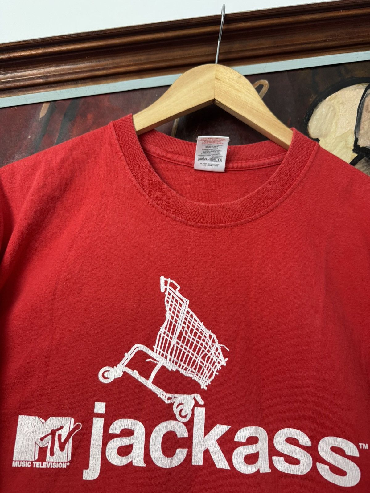 Mtv Vintage Og 2003 Jackass MTV Show Movie Promo T Shirt Tee Size US M / EU 48-50 / 2 - 3 Thumbnail