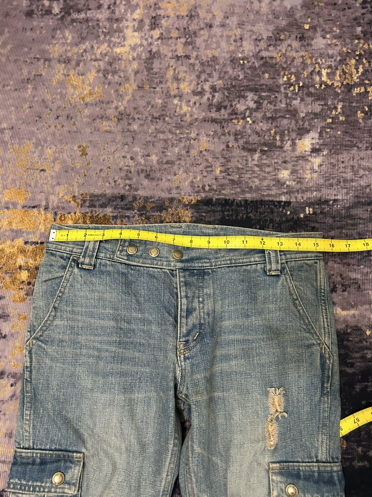 Hysteric Glamour Vintage Hysteric Glamour Bondage Cargo Croped Jeans Size US 30 / EU 46 - 19 Thumbnail