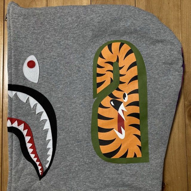 Bape 🔥3XL🔥 BAPE Purple Camo Shark Full Zip Hoodie a bathing ape Size US XXL / EU 58 / 5 - 5 Thumbnail