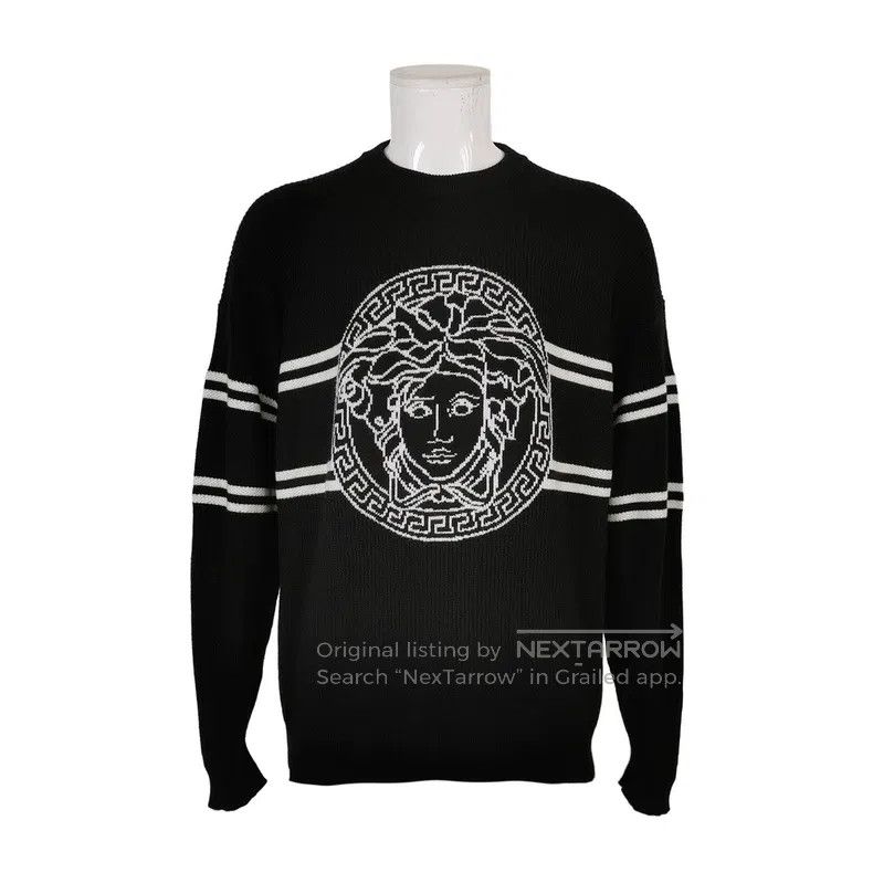 Versace Versace Medusa wool knitted sweater Size US L / EU 52-54 / 3 - 1 Thumbnail