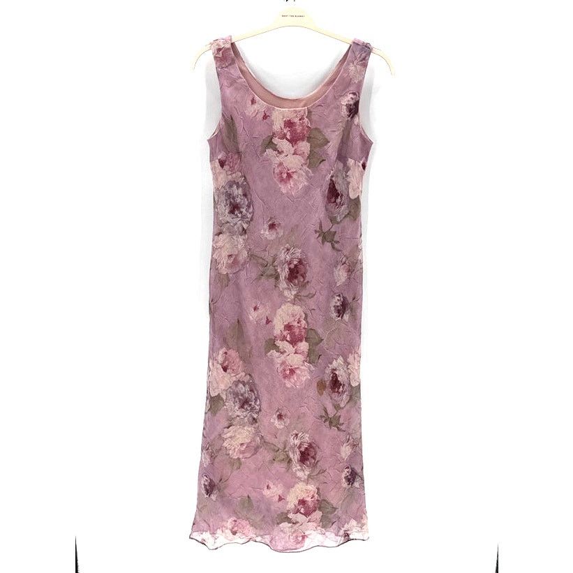 Vintage Vintage 90s R&M Richards sleeveless floral maxi dress sz 8P Size M / US 6-8 / IT 42-44 - 1 Thumbnail