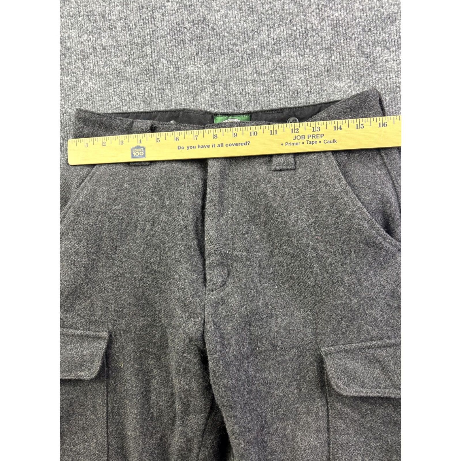 Vintage Cabela's Pants Mens 32 Gray Wool Tweed Cargo Lined Hunting Outdoor Gear Size US 32 / EU 48 - 3 Thumbnail