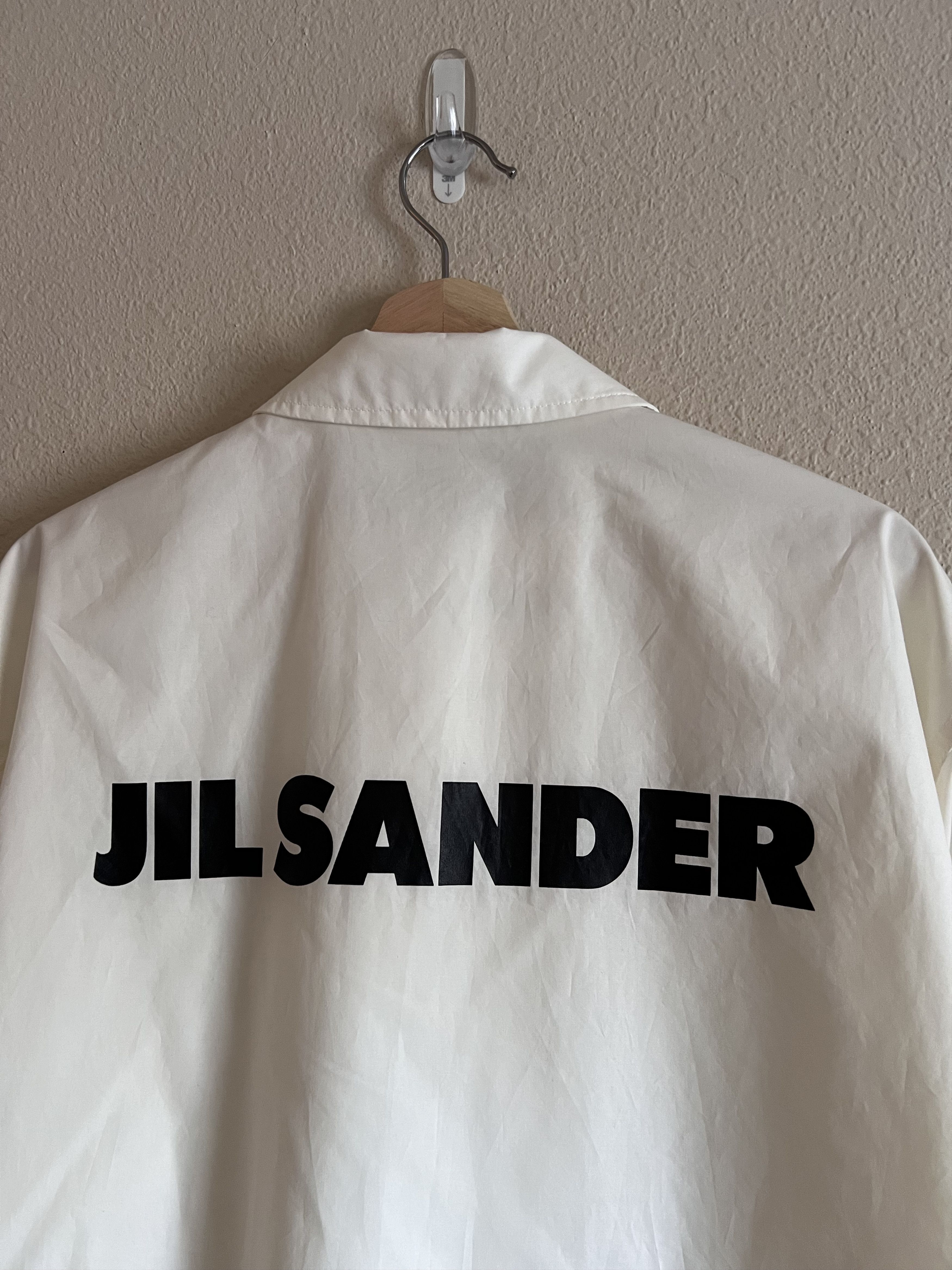 Jil Sander Jil Sander Poplin Shirt Jacket White Size US M / EU 48-50 / 2 - 2 Thumbnail