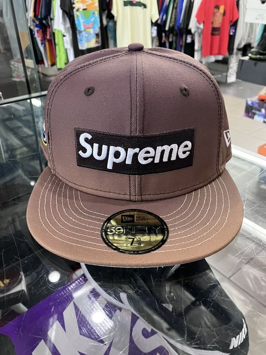 Supreme Supreme New Era Gradient Box Logo Brown Hat Cap Size 7 3/4