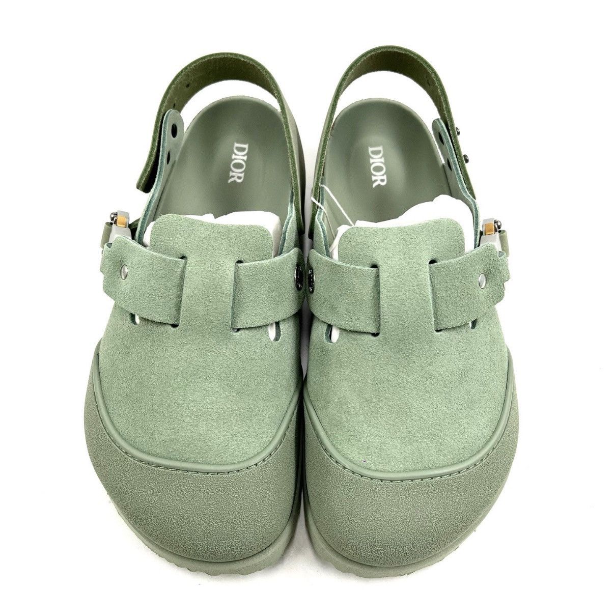 Dior Dior x Birkenstock Tokio Mint Green Flat Sandals K12 Size US 8 / IT 38 - 2 Thumbnail