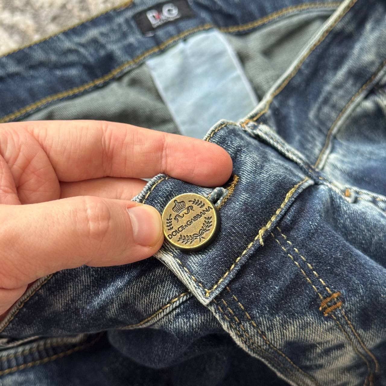 Dolce & Gabbana Dolce Gabbana Vintage Washed Stretch Retro Glam Denim Jeans Size 26" / US 2 / IT 38 - 5 Thumbnail