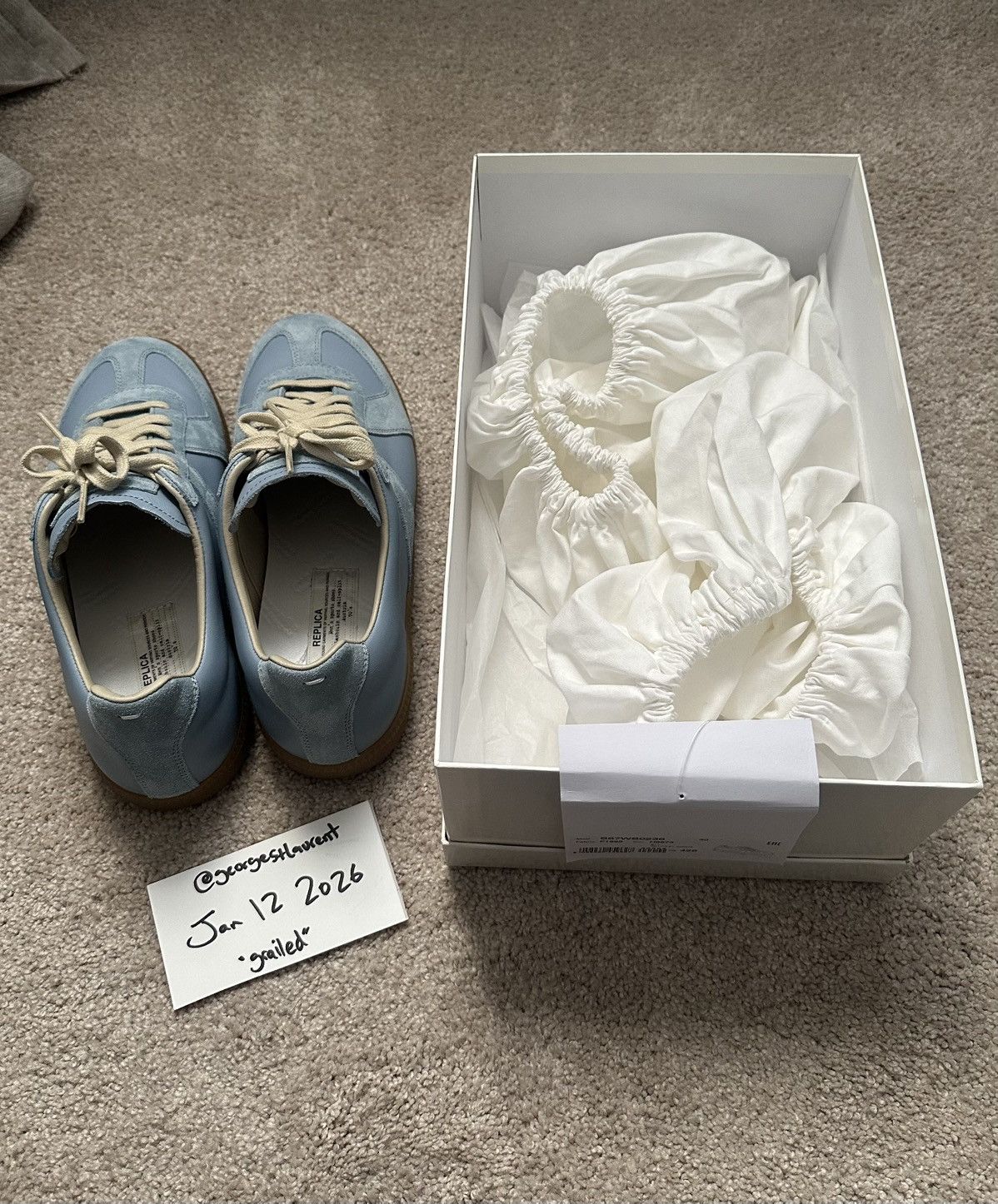 Maison Margiela Maison Margiela Replica Sneaker - Blue Size US 9.5 / EU 42-43 - 8 Thumbnail