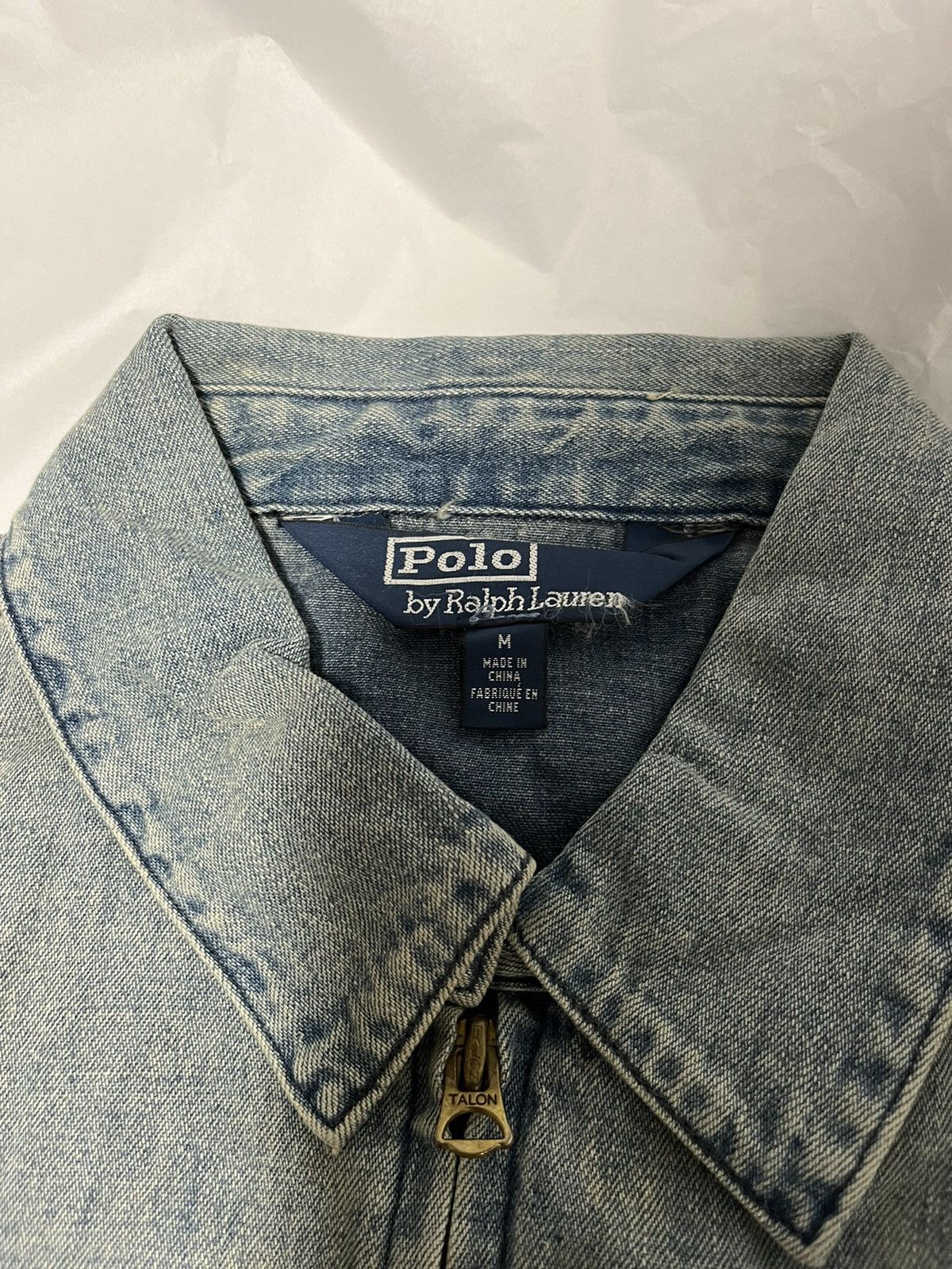 Polo Ralph Lauren × Ralph Lauren Polo Ralph Lauren Bear Drizzler Denim Jacket Size US M / EU 48-50 / 2 - 11 Thumbnail