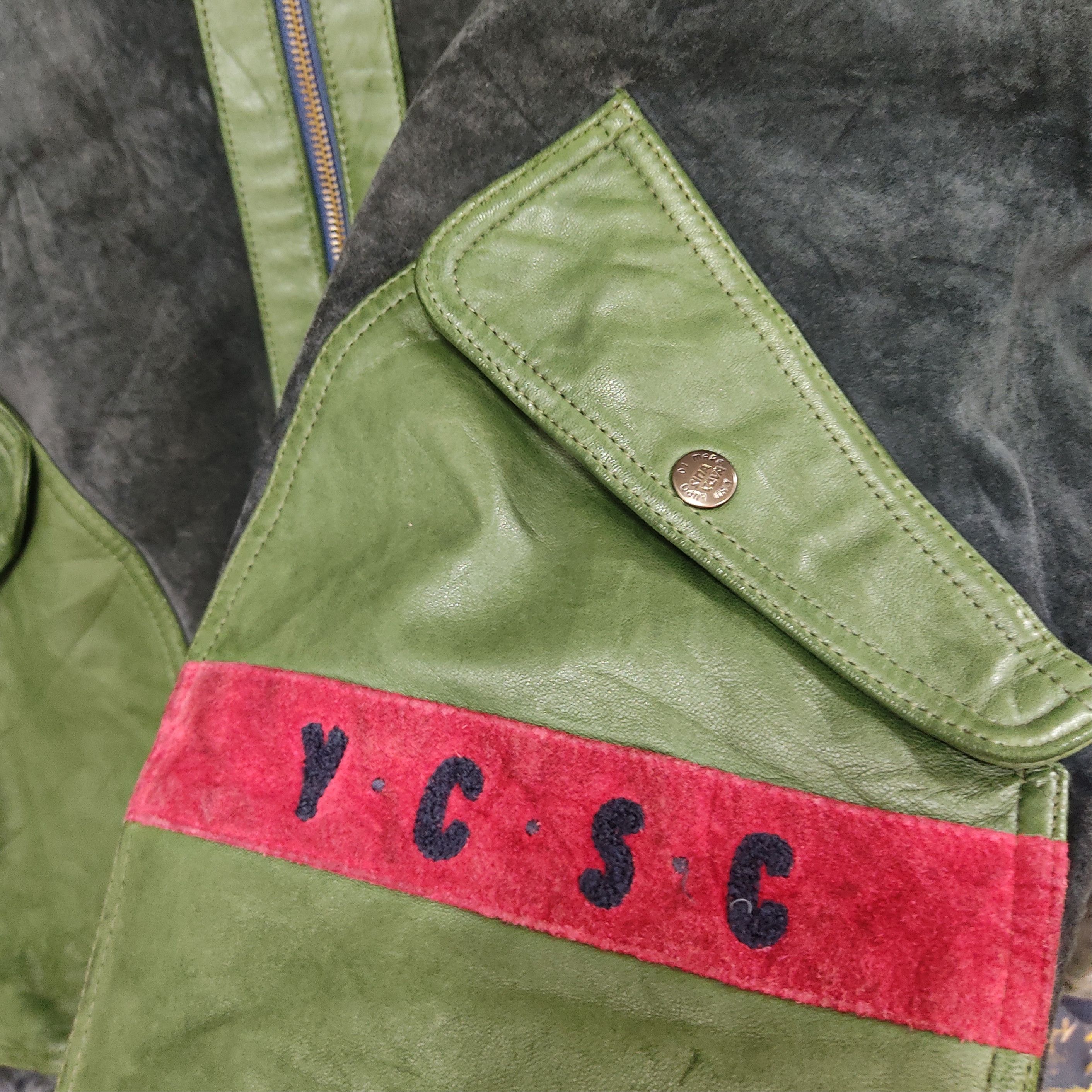 Pelle Pelle Sina Cova Suede Leather Back Hit Stadium Jacket Size US L / EU 52-54 / 3 - 9 Thumbnail