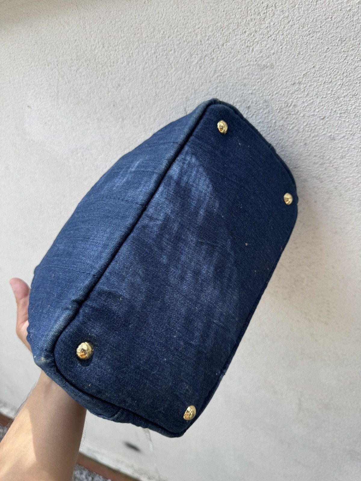 Prada PRADA CANAPA DENIM SMALL TOTE BAG Size ONE SIZE - 14 Thumbnail