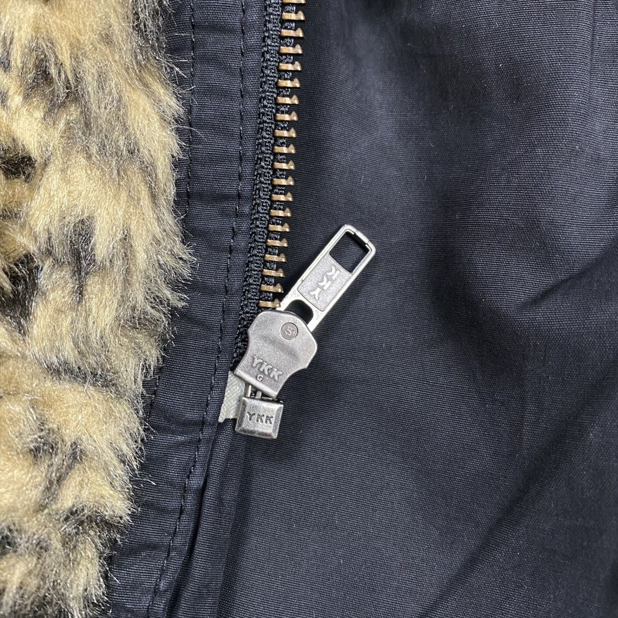 Japanese Brand × Le Grande Bleu (L.G.B.) × MOUSSY Moussy Fur Leopard Inner Parka Jacket Size US M / EU 48-50 / 2 - 9 Thumbnail