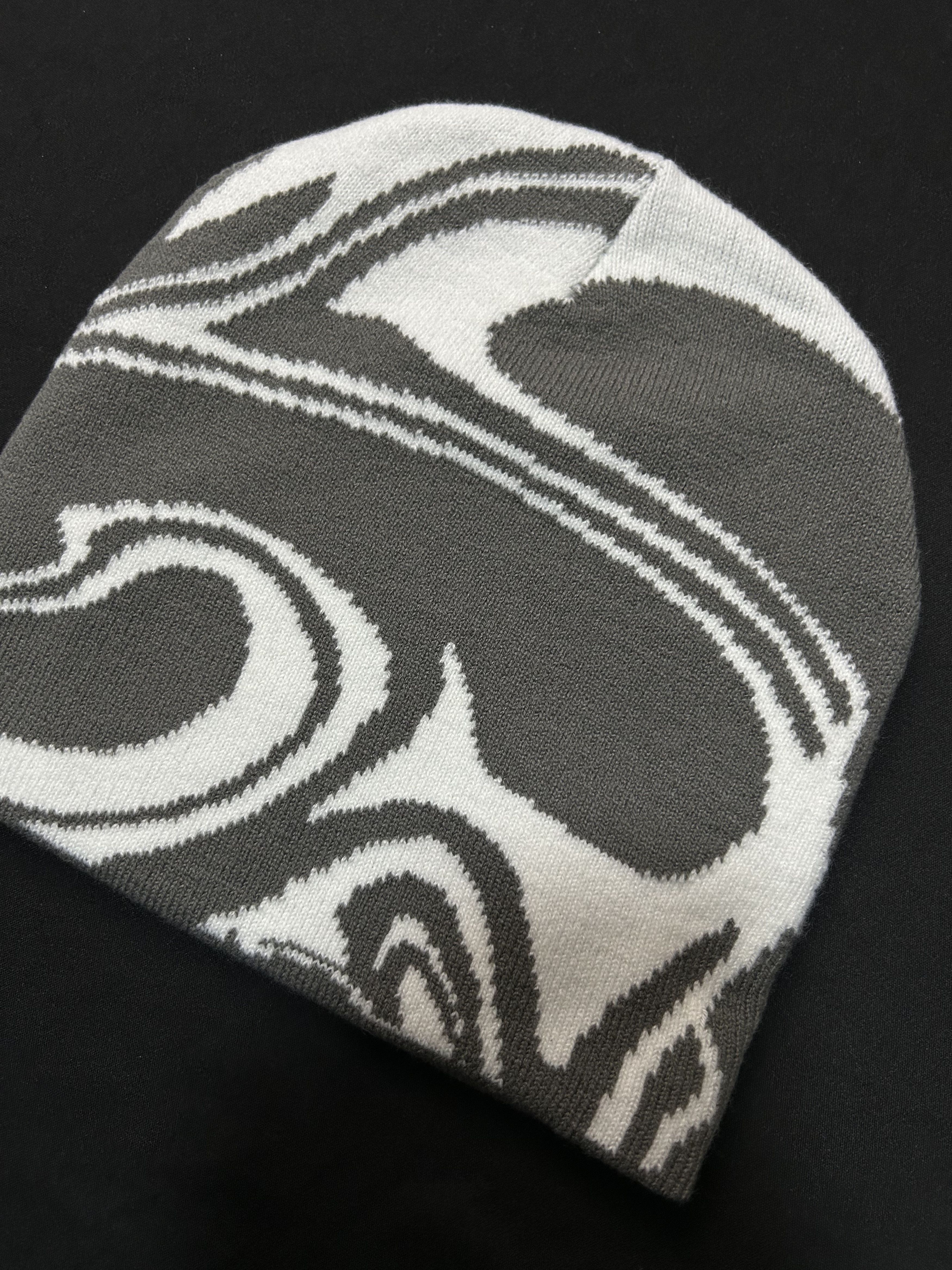 Japanese Brand Rare Planet Heaven Graphic No Cuff Knit Gray Beanie OS Size ONE SIZE - 3 Thumbnail