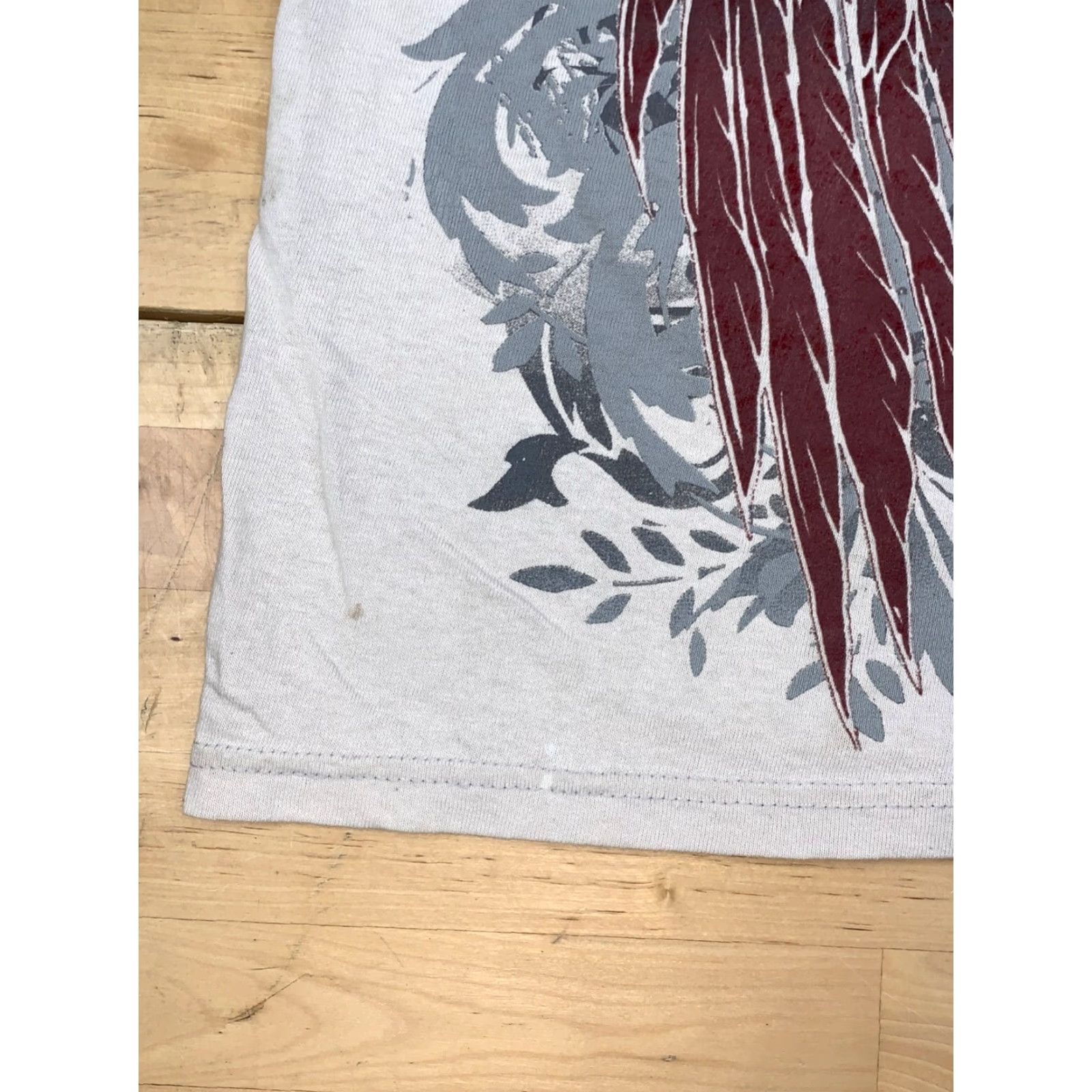 Delta VINTAGE Y2K Vengence Shirt Mens XL White Skull Wings Goth 11583 Size US XL / EU 56 / 4 - 4 Thumbnail