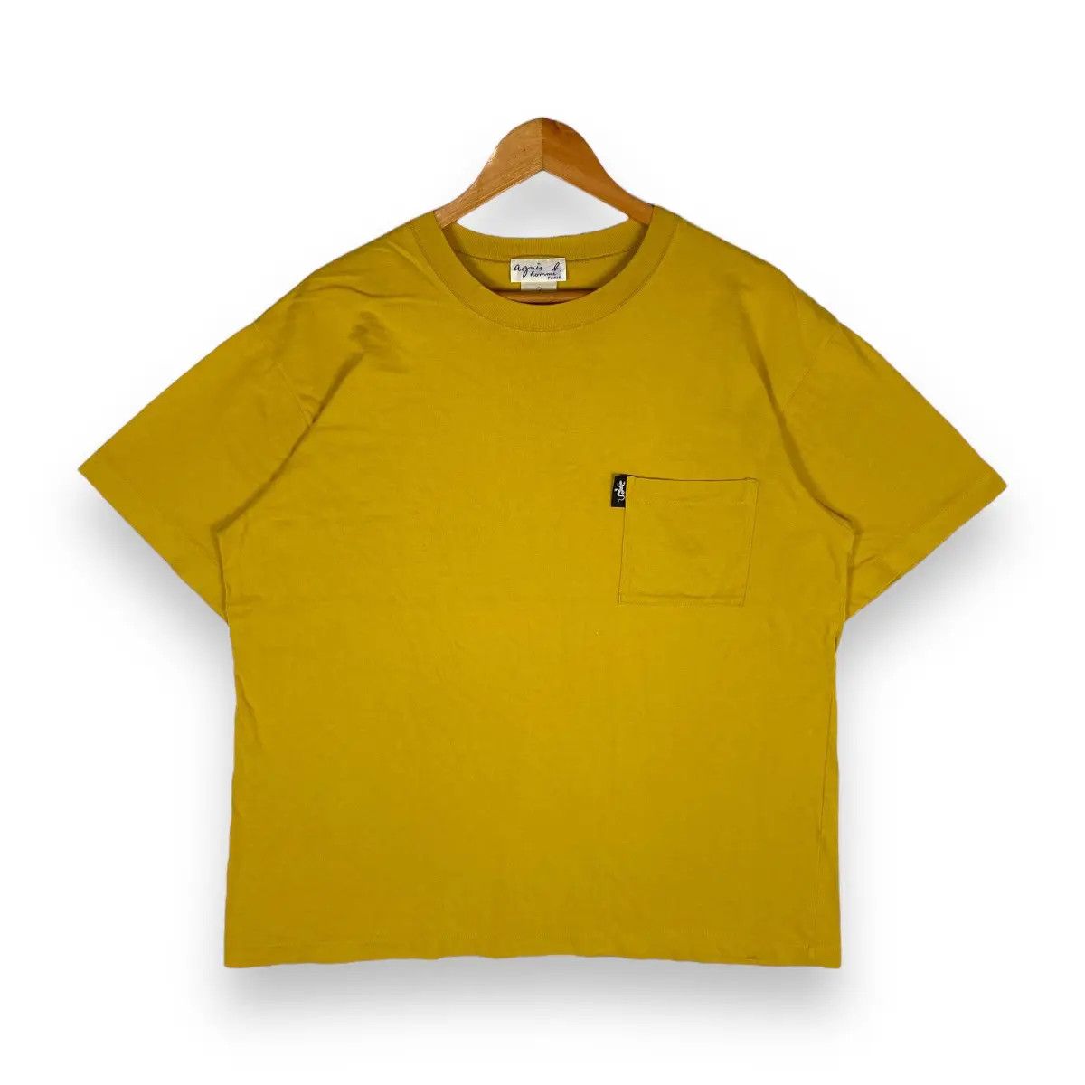 Designer Vintage AGNES B. Homme Paris Minimalist Pocket Tee Size US L / EU 52-54 / 3 - 1 Thumbnail