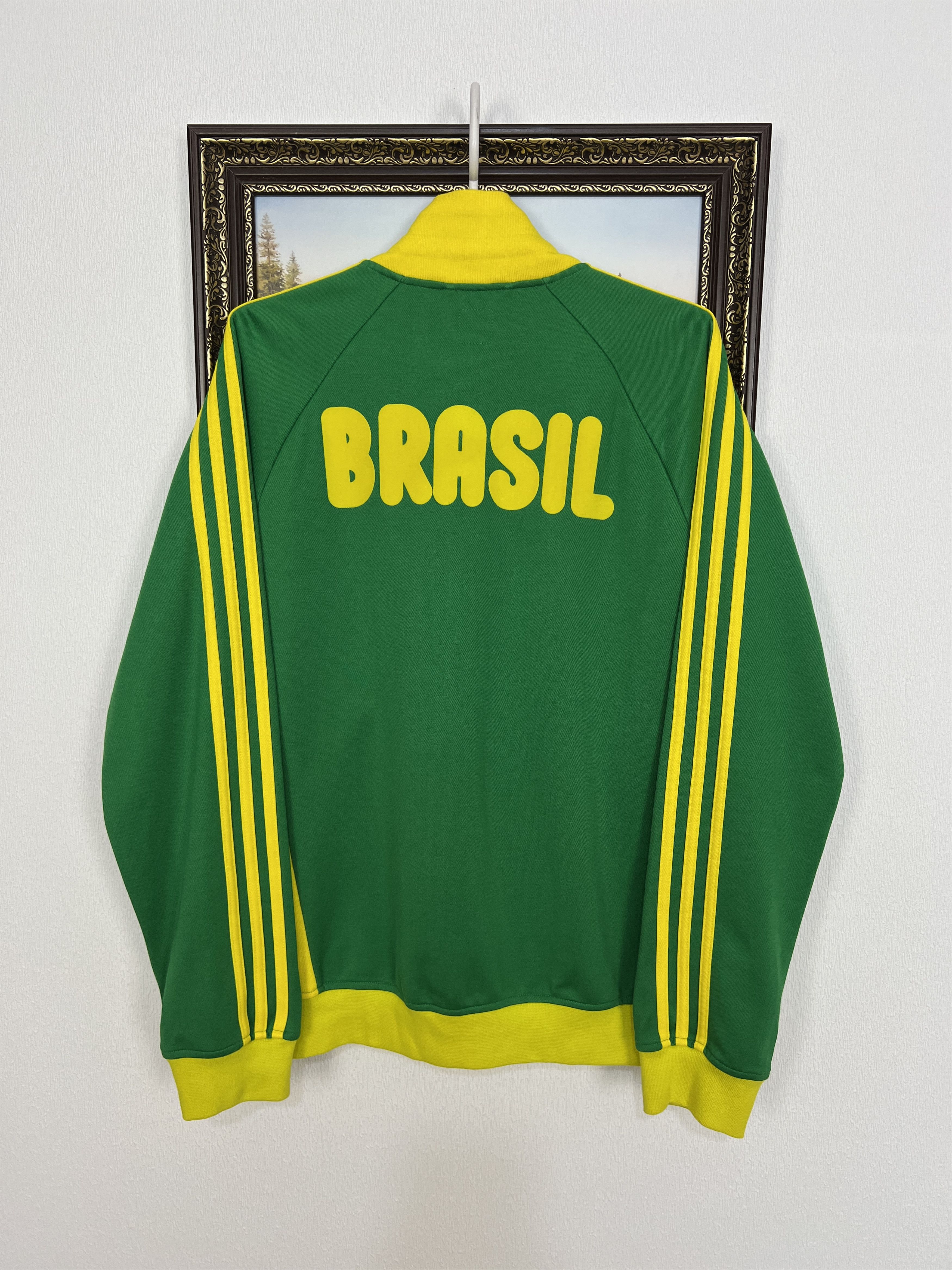 Adidas Originals Brazil Football Jacket Soccer World Cup Track Top Size US M / EU 48-50 / 2 - 9 Thumbnail