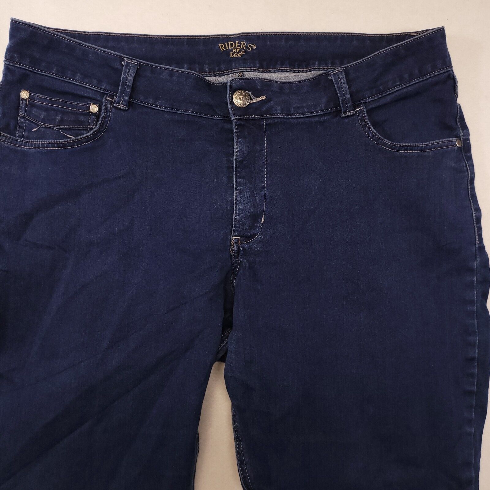 Lee Riders by Lee Casual Button Denim Jeans Womens Size 20 Blue Size 42" / US 20 - 1 Thumbnail