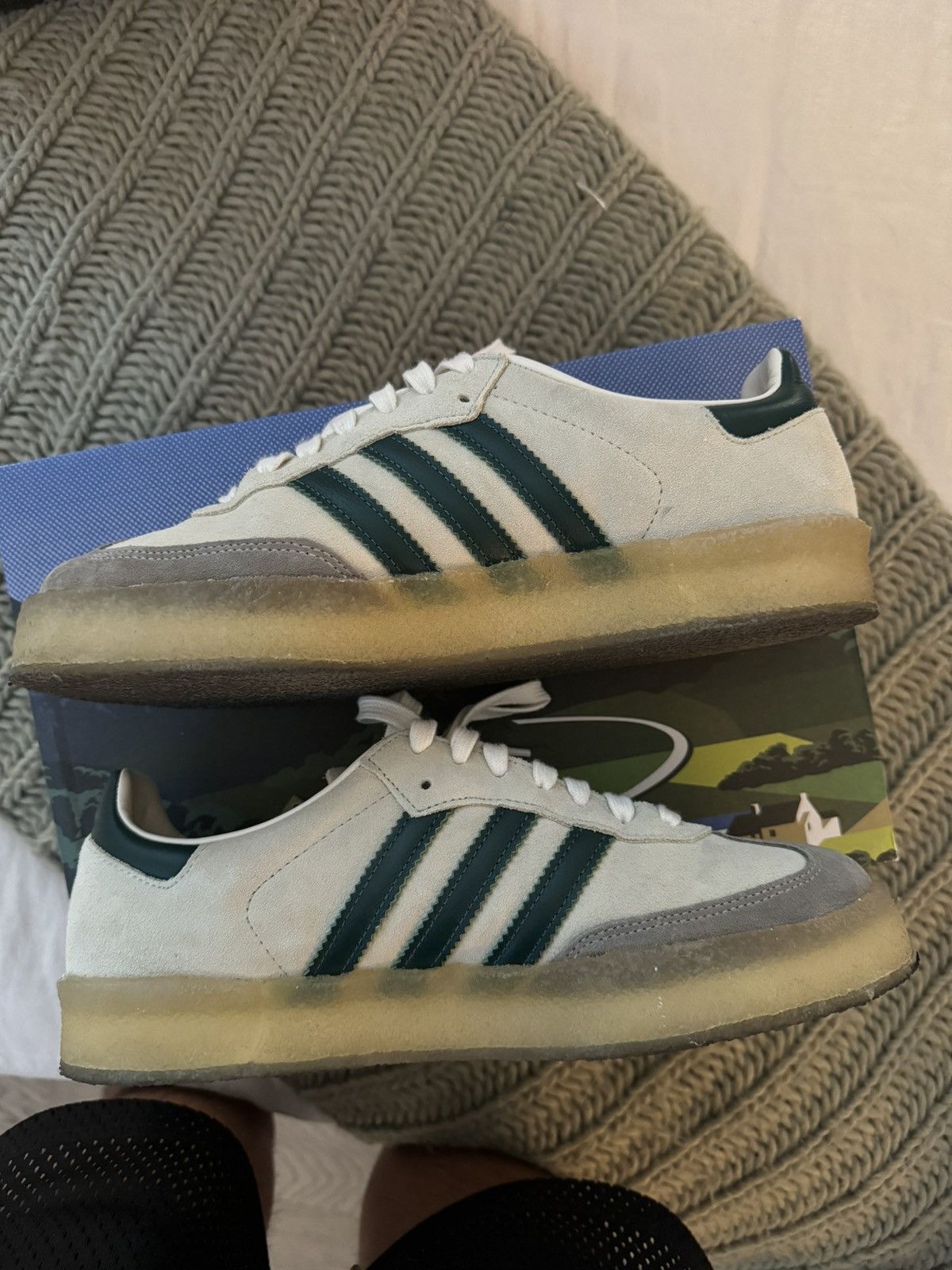 Adidas × Clarks × Ronnie Fieg Adidas Ronnie Fieg x Clarks x 8th Street Samba ‘Chalk White’ Size US 9.5 / EU 42-43 - 7 Thumbnail