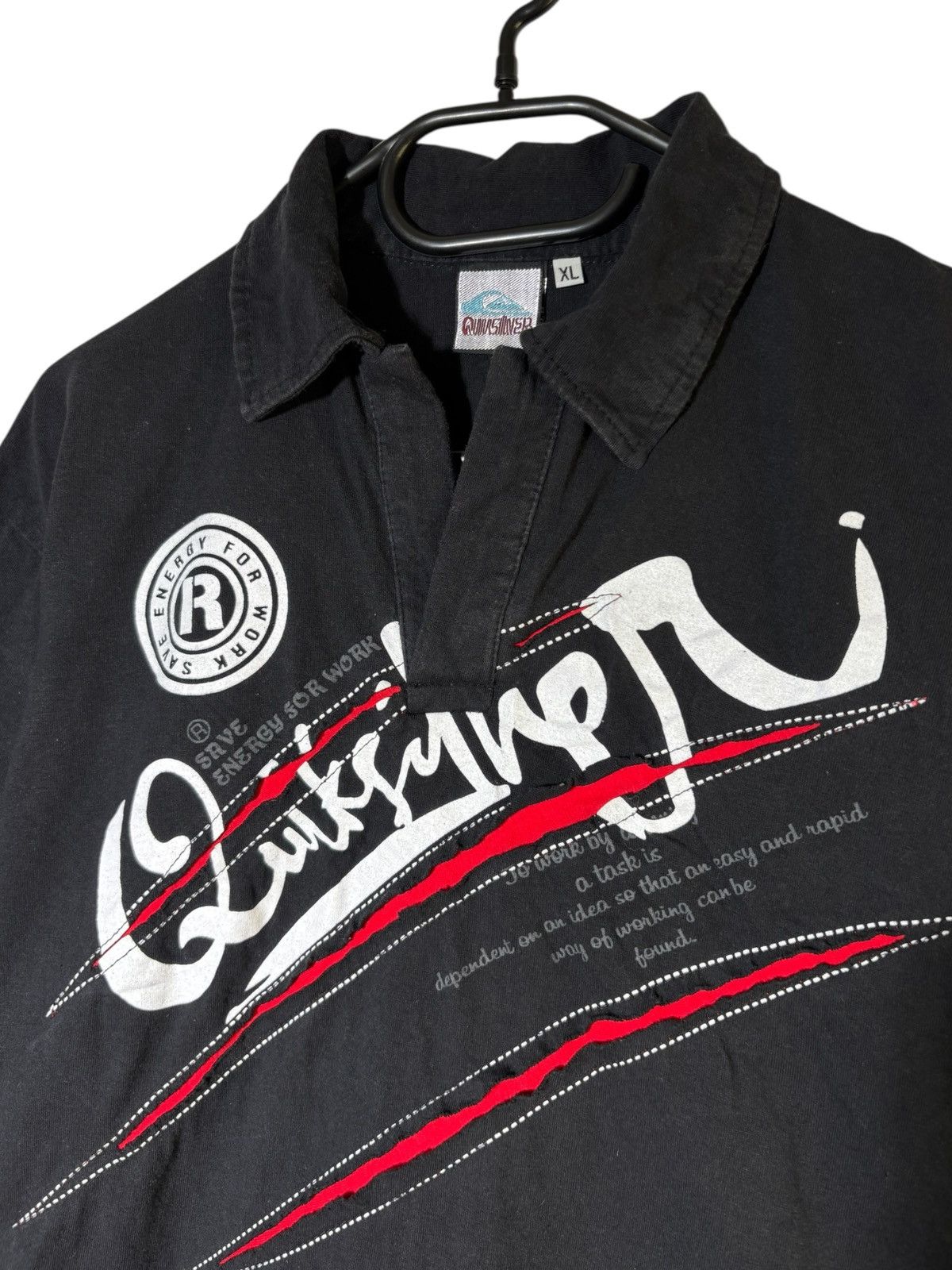 Quiksilver Vintage Quiksilver Quicksilver Polo T-shirt Rugby Japanese Size US L / EU 52-54 / 3 - 3 Thumbnail
