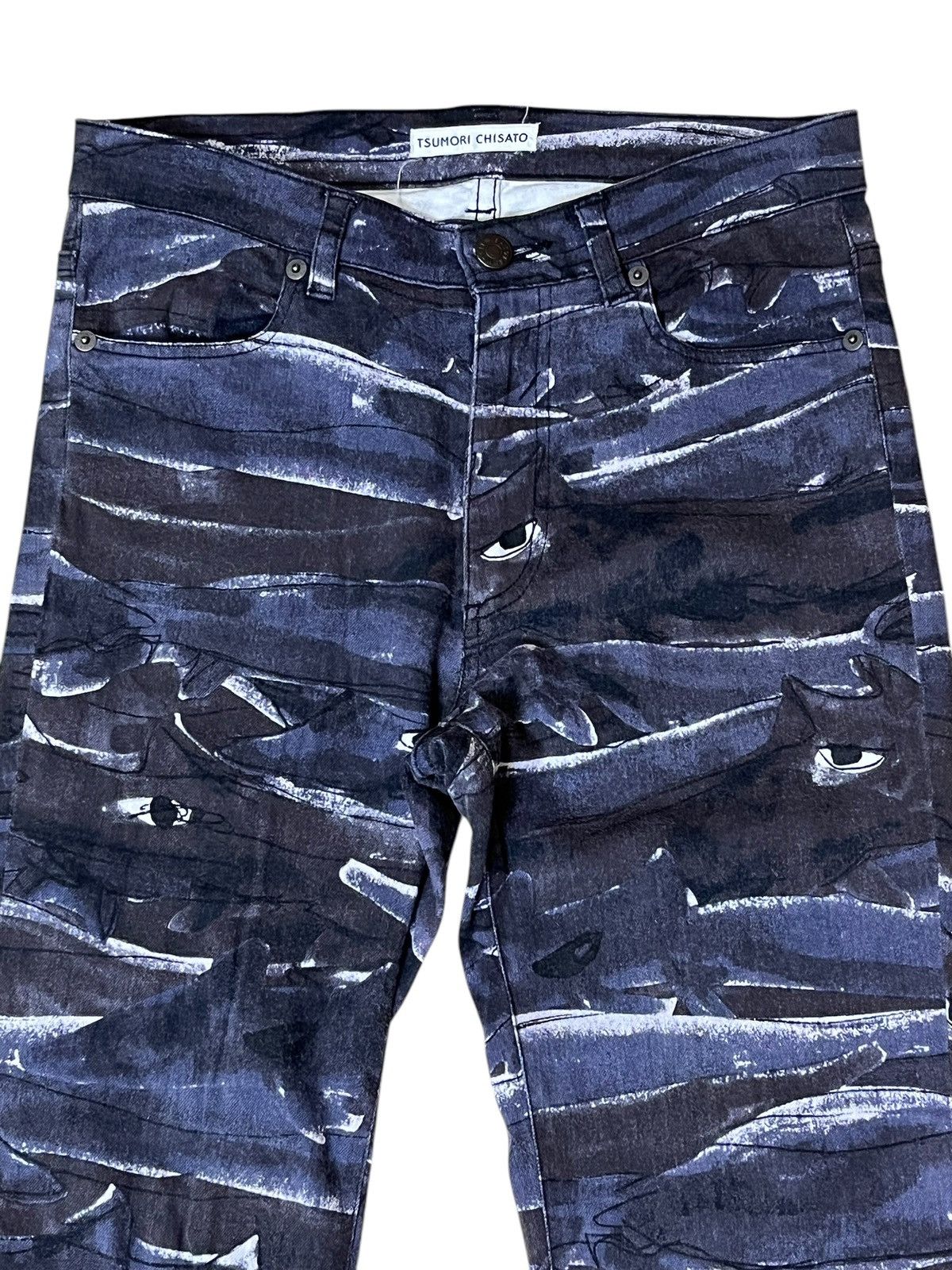 Issey Miyake ISSEY MIYAKE TSUMORI CHISATO STRETCH COTTON SKINNY JEANS Size US 28 / EU 44 - 5 Thumbnail