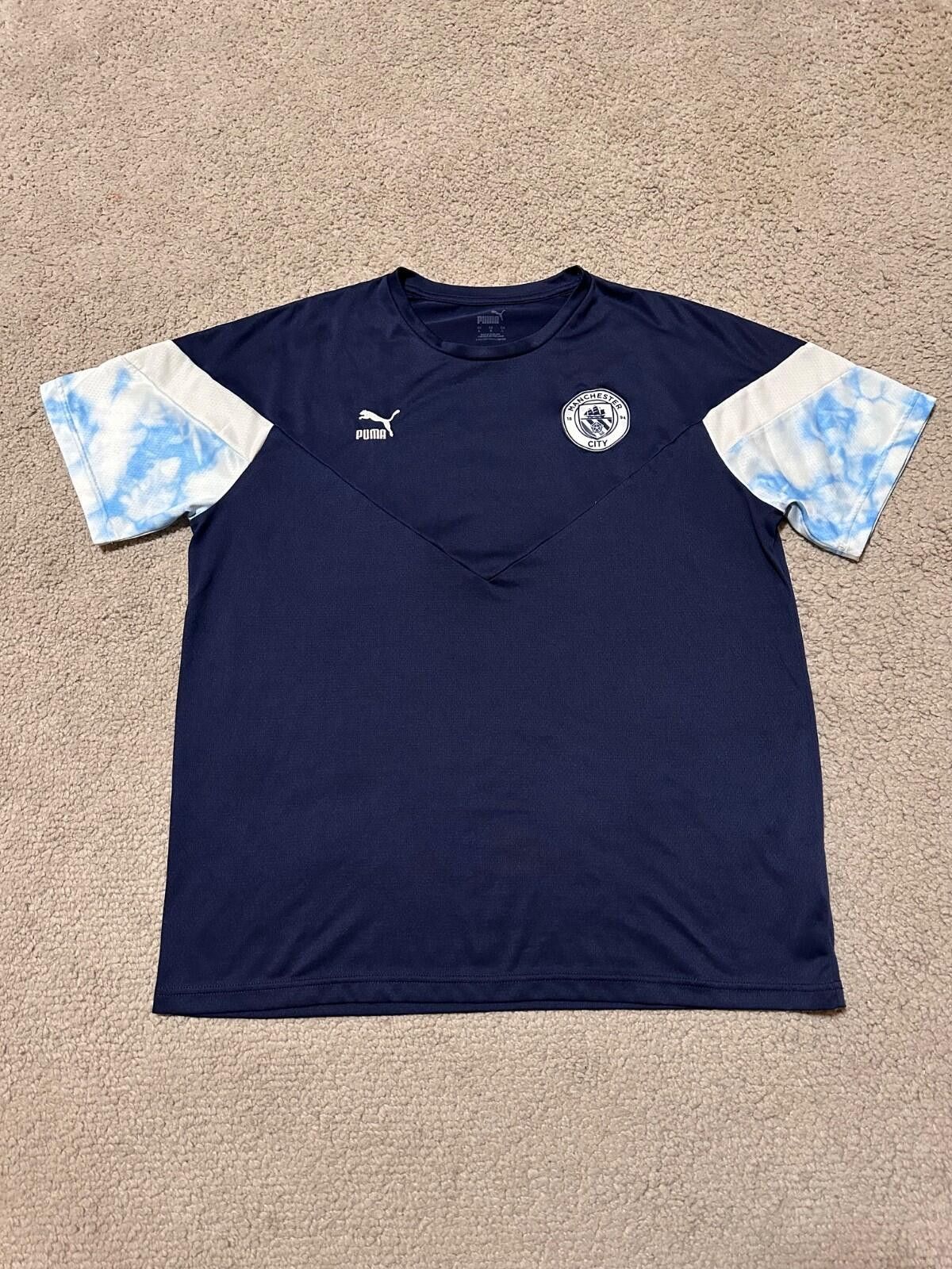 Puma Puma Mens L Manchester City FC 2022 Football Shirt Soccer Size US L / EU 52-54 / 3 - 1 Thumbnail