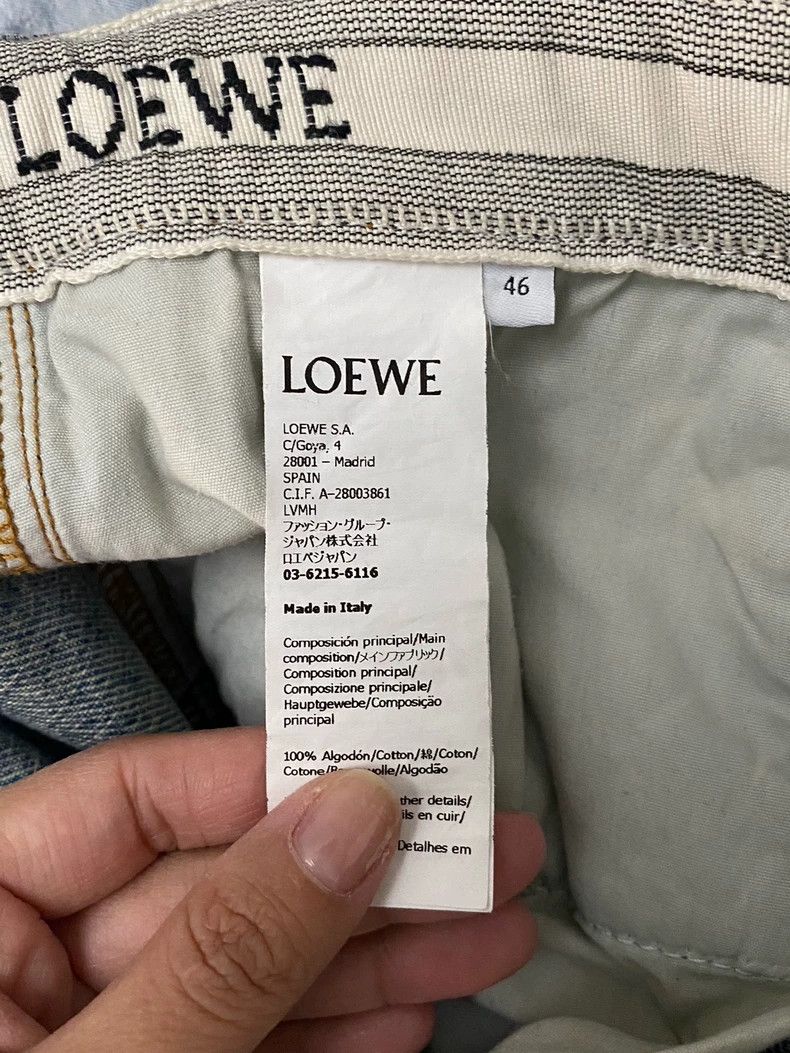 Loewe Loewe size46 SS23 Solid Color Drawstring Straight Leg Jeans Size US 30 / EU 46 - 6 Thumbnail