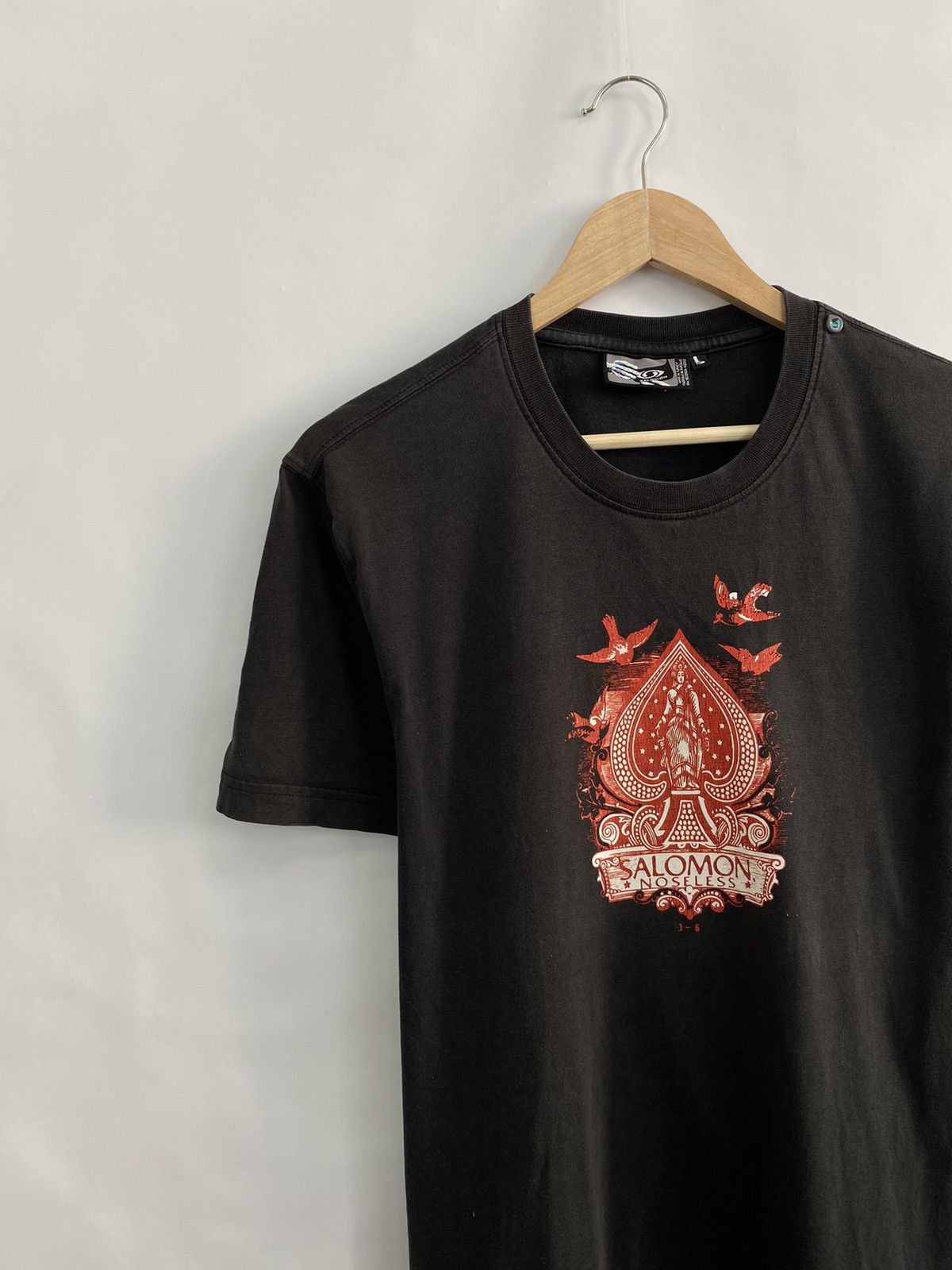 Salomon 🇺🇸🧗 Outdoor Salomon T-Shirt Y2K Rare Retro Mountains Size US L / EU 52-54 / 3 - 3 Thumbnail