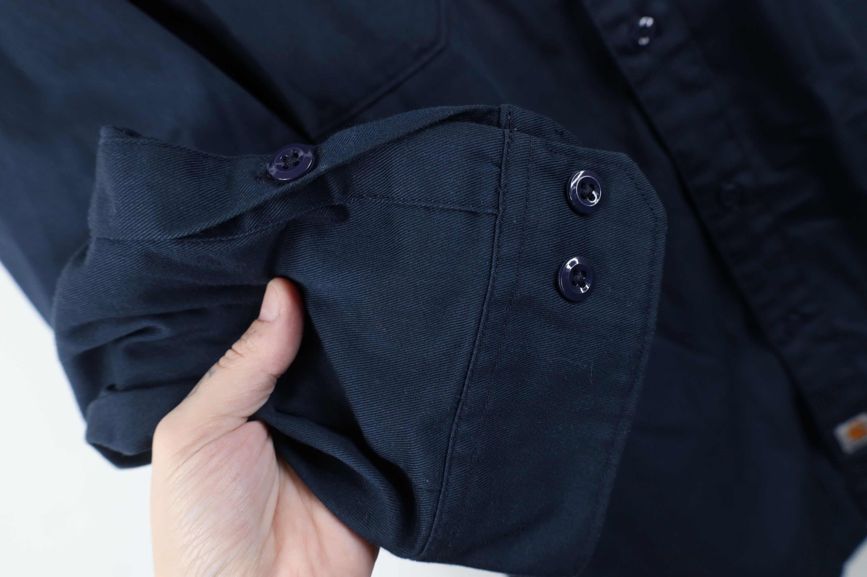 Carhartt Vintage Carhartt Heavyweight Collared Button Shirt Blue Size US L / EU 52-54 / 3 - 5 Thumbnail