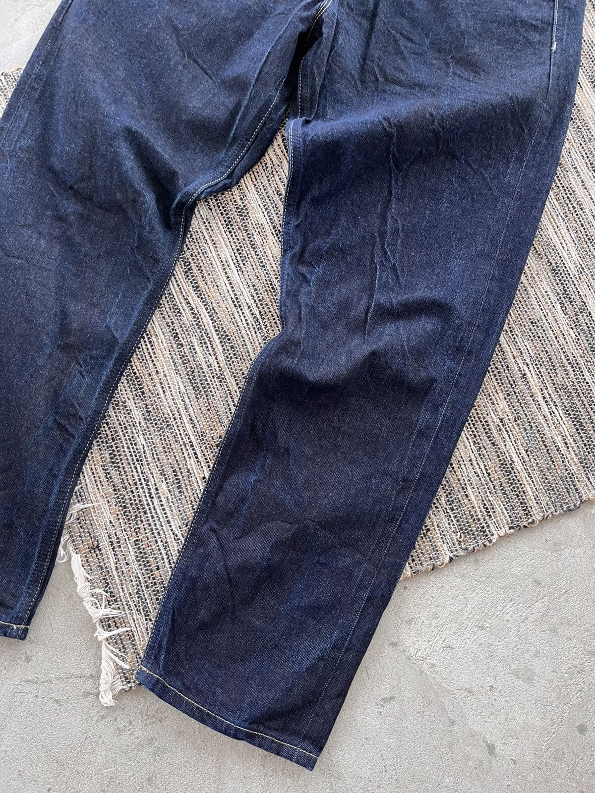 Allsaints Vintage AllSaints Jack Navy luxury Slim Selvedge Denim Jeans Size US 32 / EU 48 - 4 Thumbnail