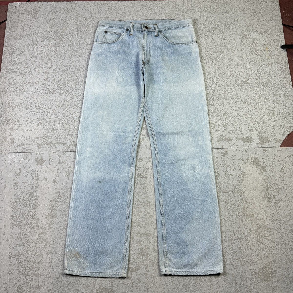 Levi's 💥Vintage 70s Levis 515 Sick Light Blue Denim Pant Size US 32 / EU 48 - 3 Thumbnail