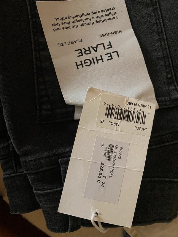Frame Jean flare gris foncé FRAME – modèle "Le High Flare" Size 28" / US 6 / IT 42 - 6 Thumbnail