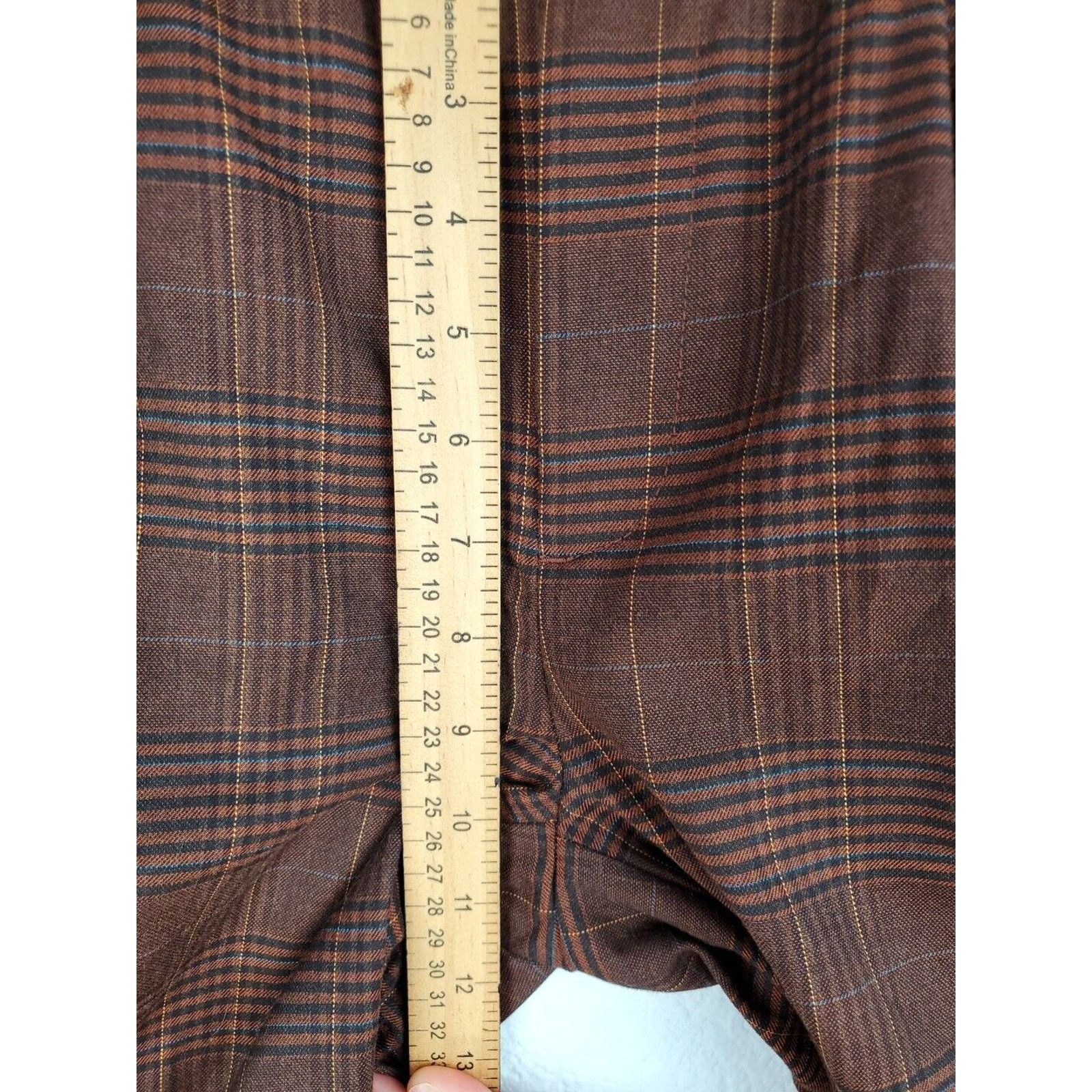 Madewell Madewell Pants Womens XXS Flannel Track Trousers Brown Glen Size 26" / US 2 / IT 38 - 7 Thumbnail