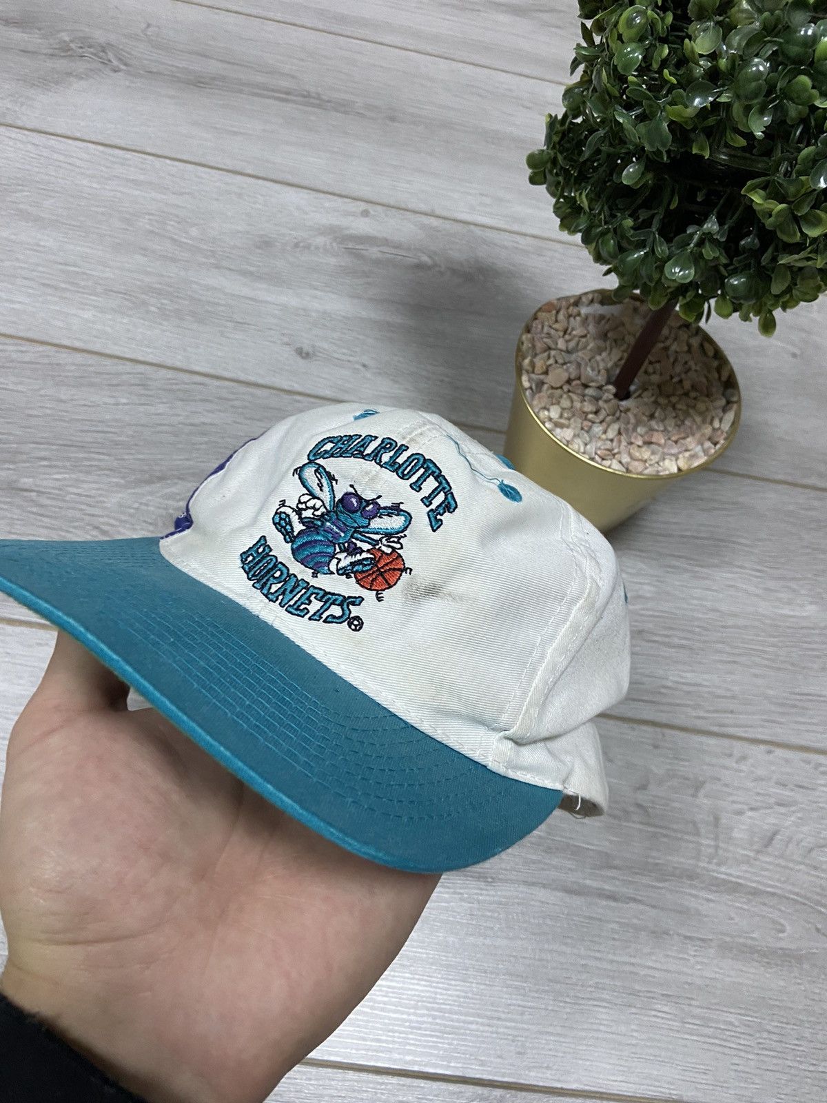 NBA Charlotte Hornets Starter vintage NBA hat cap SnapBack Size ONE SIZE - 5 Thumbnail