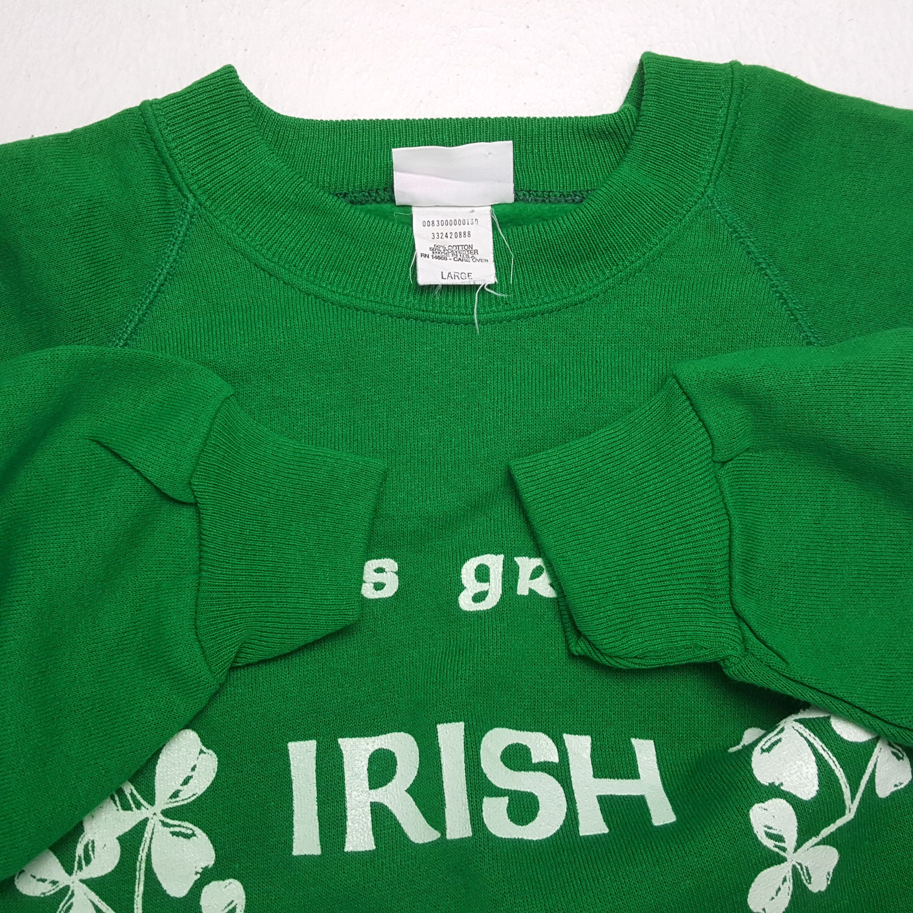 Vintage Vintage 90's IRISH GRANDPA Promotion Sweatshirts Size US M / EU 48-50 / 2 - 7 Thumbnail
