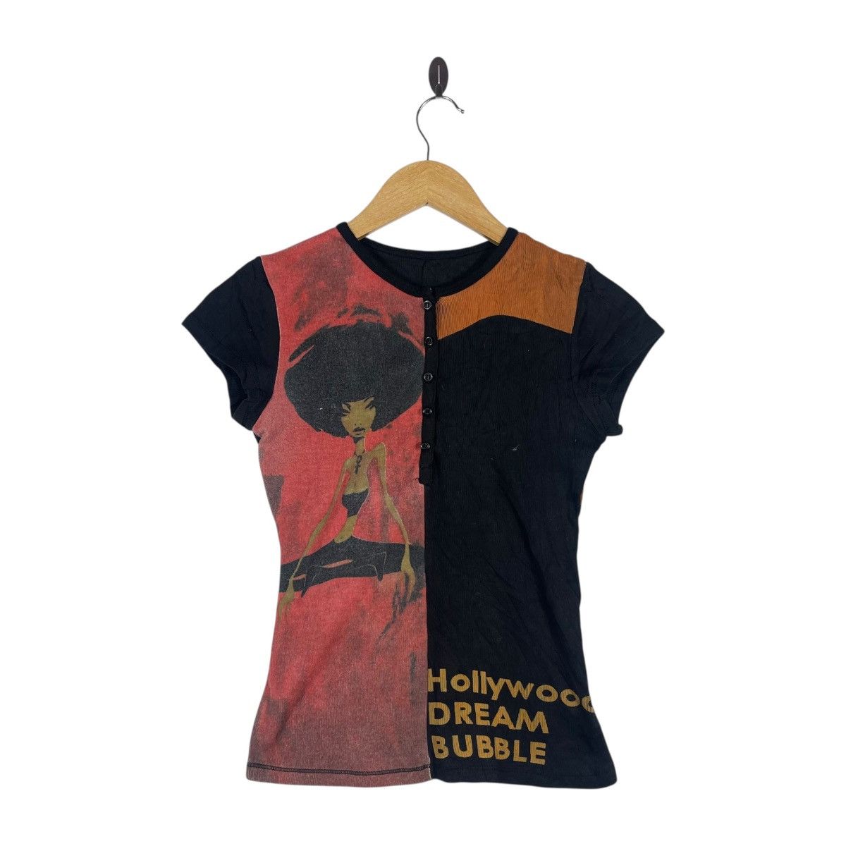 Vintage SXY’s Jupe Nathalie Graphic Top | Hollywood Dream Bubble Size XS / US 0-2 / IT 36-38 - 1 Thumbnail