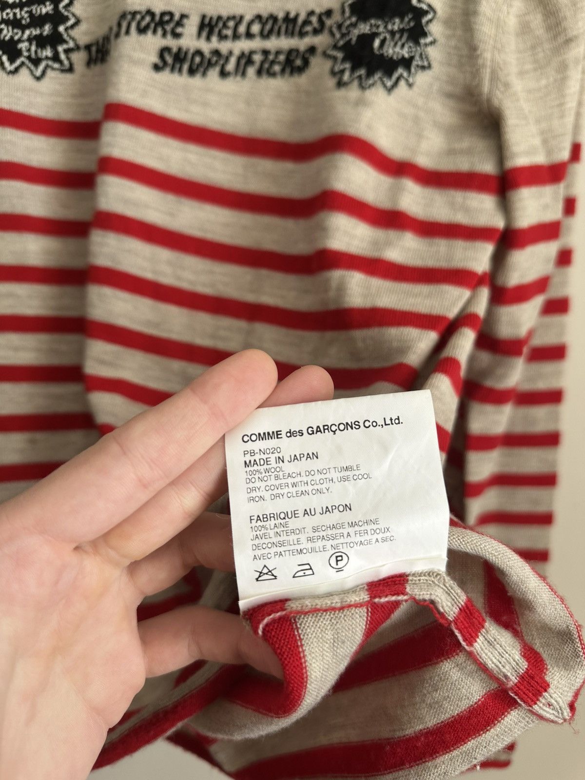 Comme des Garcons Homme Plus Homme Plus ss2009 Shoplifter Sweater Size US S / EU 44-46 / 1 - 11 Thumbnail