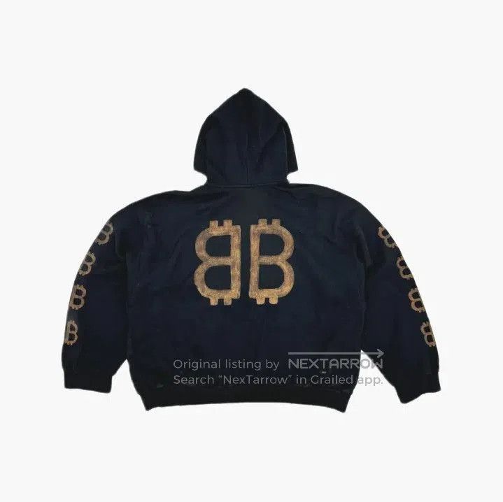 Balenciaga Balenciaga Distressed Black Hoodie for Men. Size US M / EU 48-50 / 2 - 3 Thumbnail