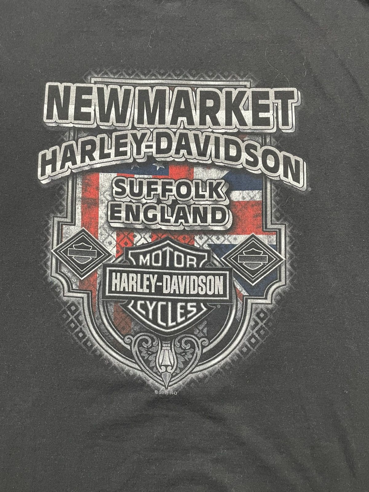 Harley Davidson Vintage Harley Davidson Live Hard Ride Fast Suffolk England Size US L / EU 52-54 / 3 - 5 Thumbnail
