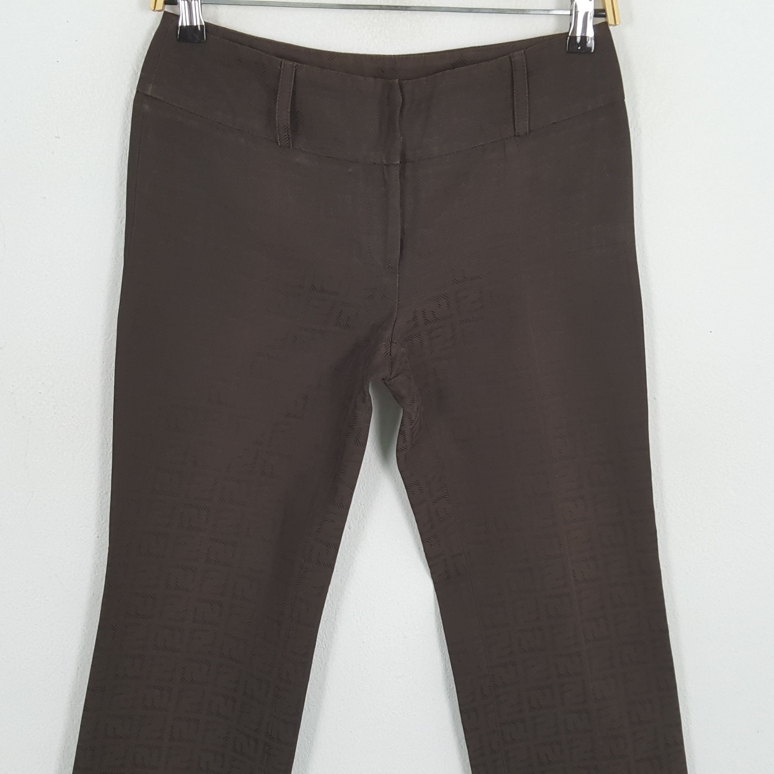 Fendi × Vintage Vintage FENDI Italian Fashion Brand Monogram Design Pants Size 27" / US 4 / IT 40 - 2 Thumbnail