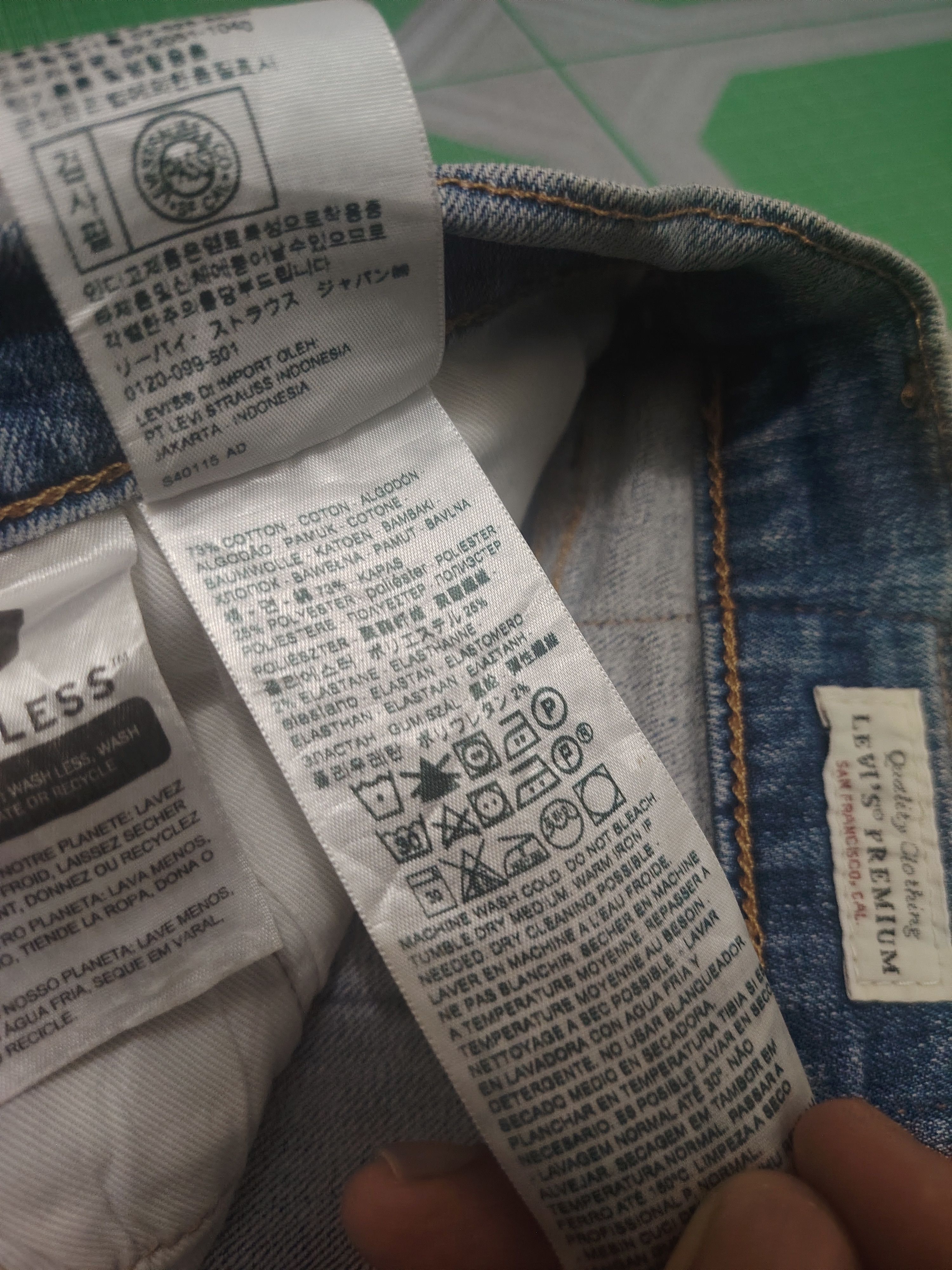 Levi's Distressed Thrashed Levi's 512 Big E Stretch Jeans Size US 34 / EU 50 - 10 Thumbnail